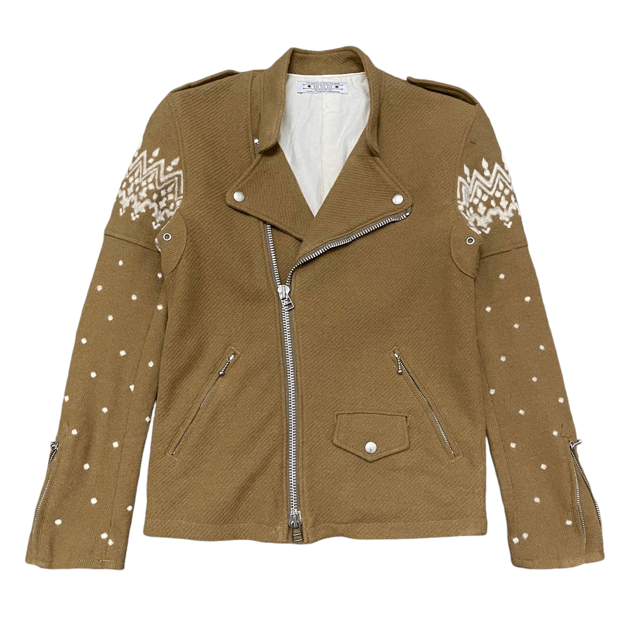 Eototo Eo To To Double Collar Wool Rider Jacket Made in Japan Size US M / EU 48-50 / 2 - 1 Thumbnail