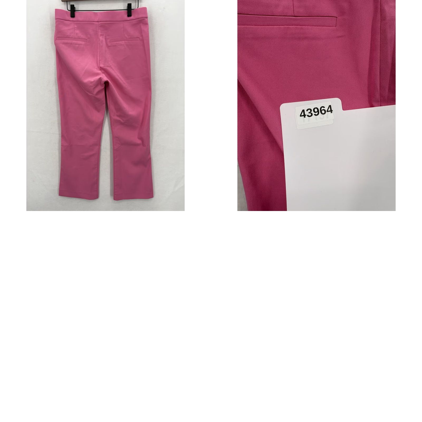 Zara Zara Pants Womens Large Pink Stretch Cotton Blend Dress Ankle Trousers Work NWT Size 36" / US 14 / IT 50 - 10 Thumbnail