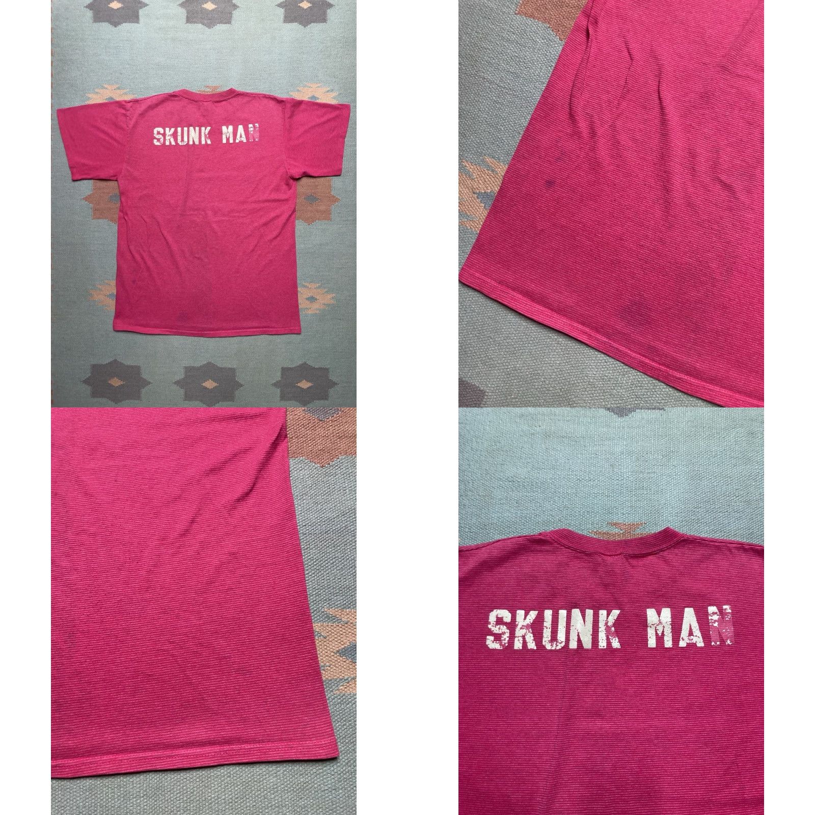 Vintage VINTAGE 90s T ShirtCamp Palmer Ohio 4-H Farm Single Stitch Skunk Man Large Pink Mens T-Shirt 90s Theme Size US L / EU 52-54 / 3 - 8 Thumbnail