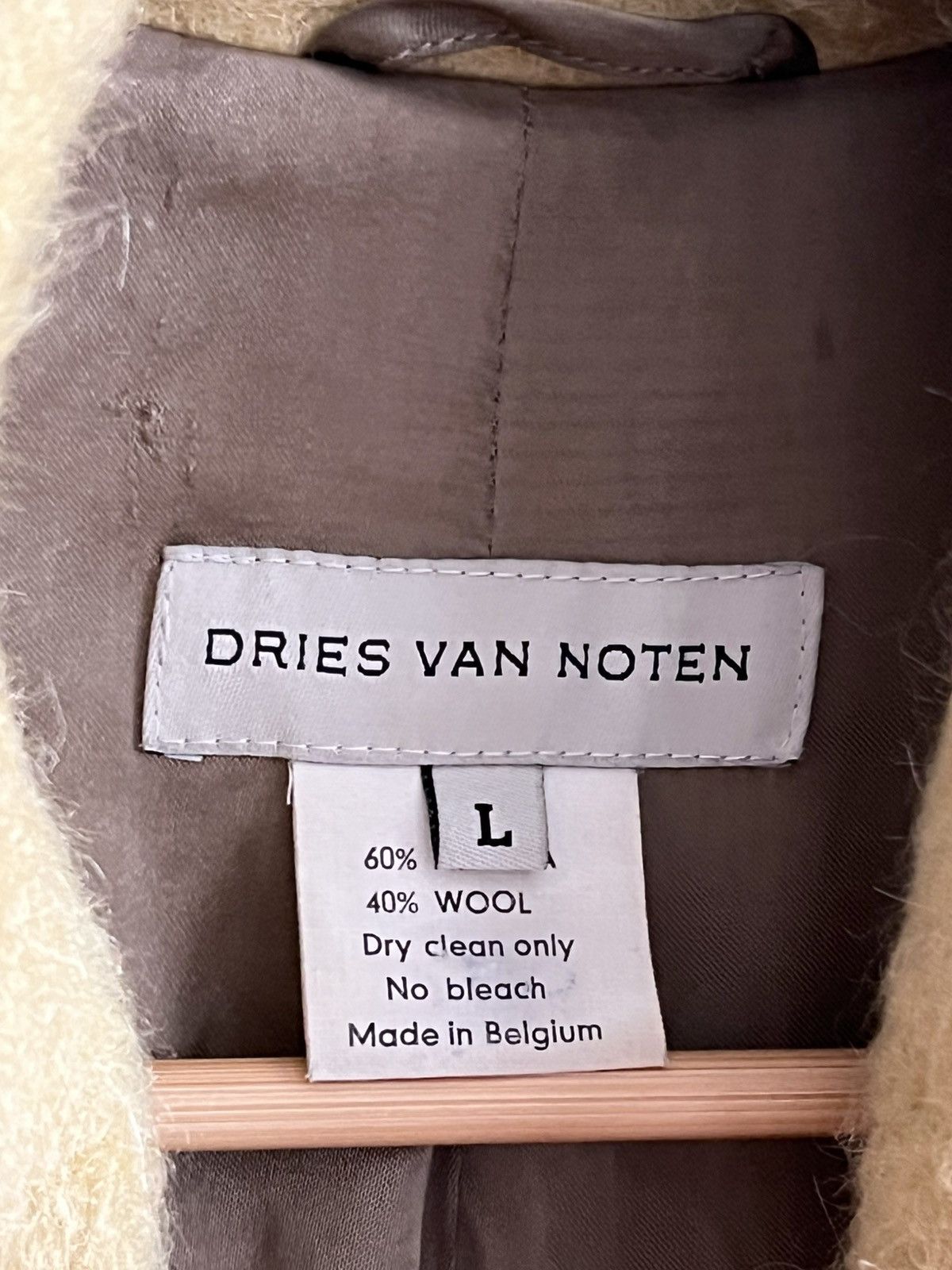 Dries Van Noten 1999 Dries Van Noten Alpaka/Wool oversized coat Size L / US 10 / IT 46 - 6 Thumbnail