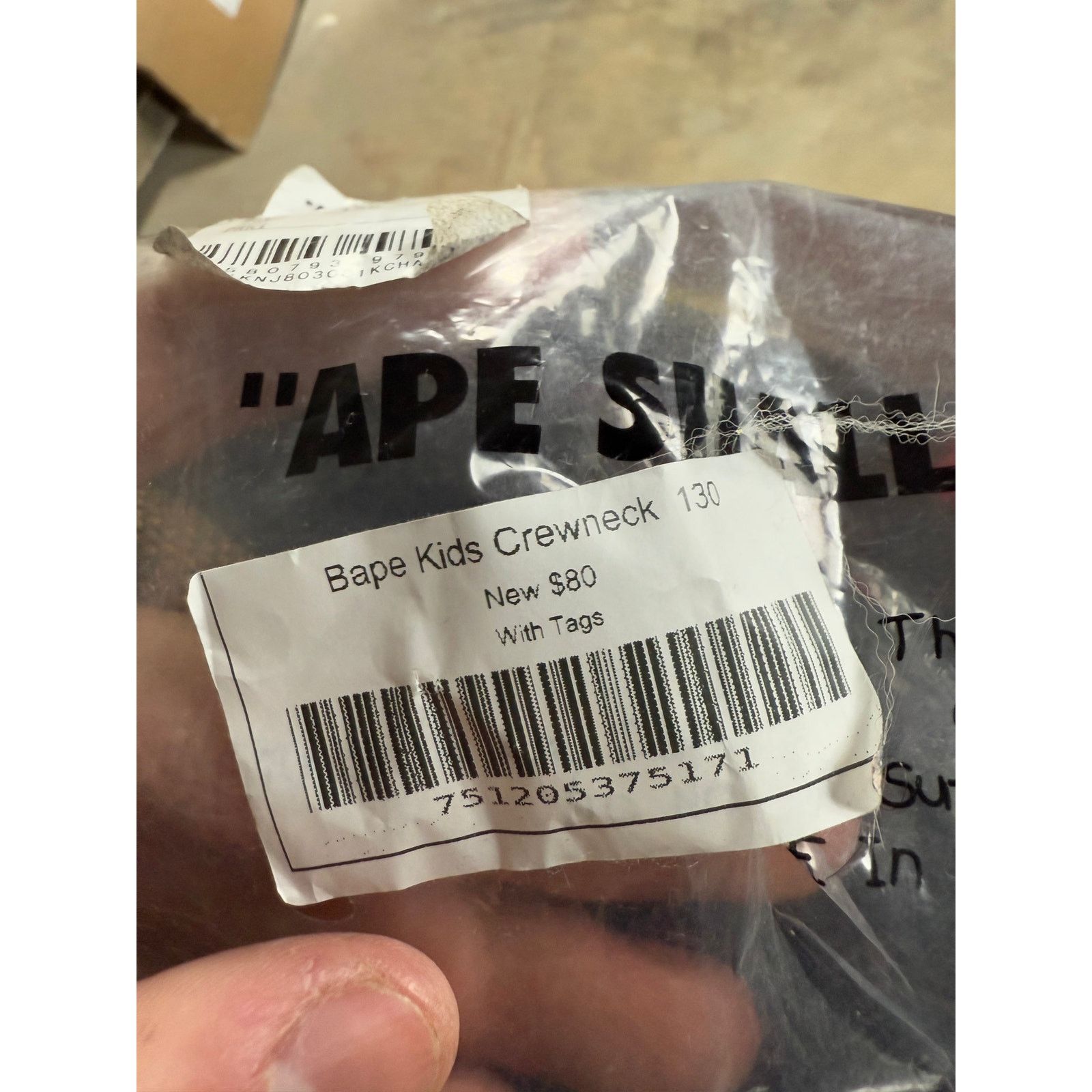 Bape Bape Kids Crewneck New With Tags Size 6-8 Size US XS / EU 42 / 0 - 10 Thumbnail