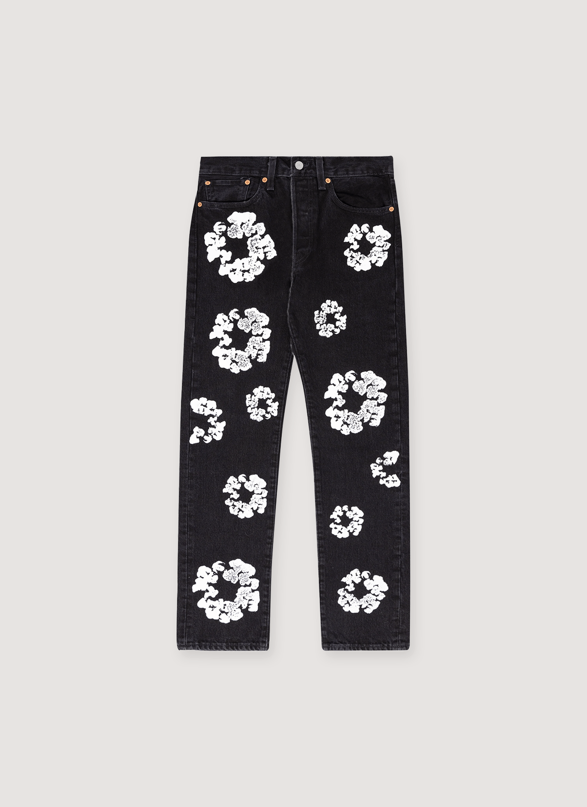 DENIM TEARS Cotton Wreath Jeans Black Size US 30 / EU 46 - 1 Thumbnail