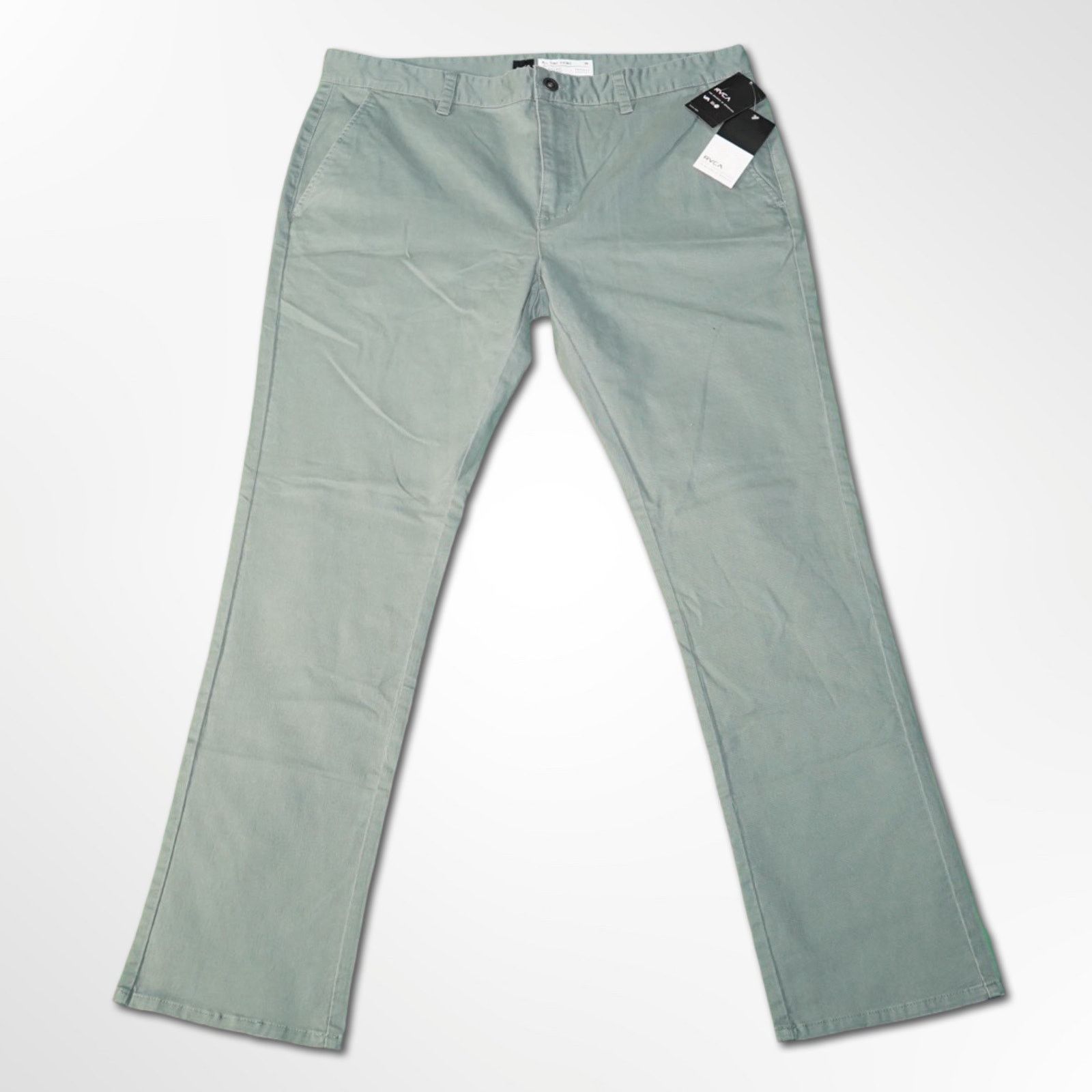 RVCA RVCA All Time Chino Pants - Sage Green, 38x34, Slim Fit Size US 38 / EU 54 - 1 Thumbnail