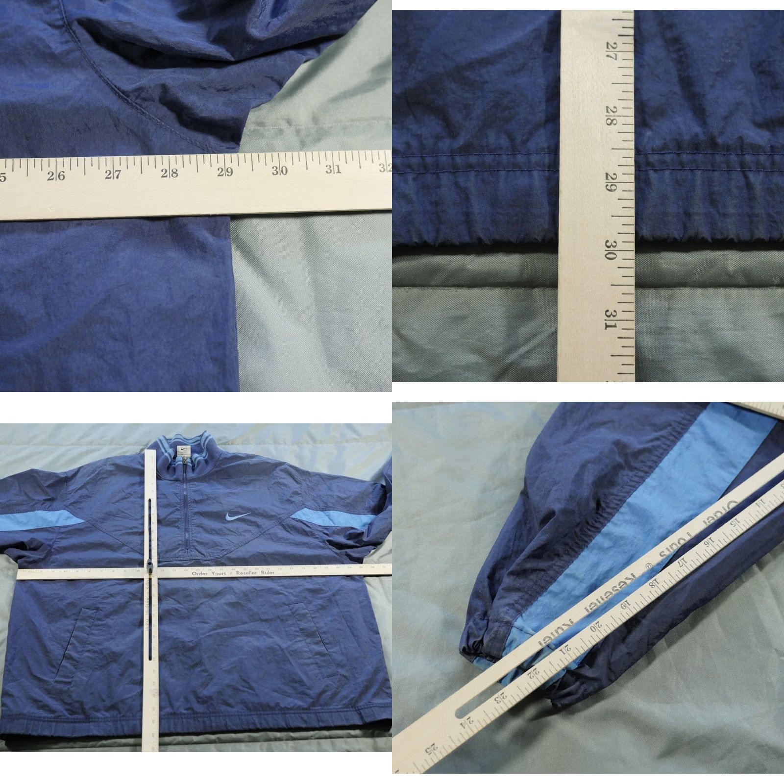 Nike VINTAGE Nike Jacket Mens XL Blue 90s 1/4 Zip Windbreaker Pull Over Y2K Windbreaker Jacket Size US XL / EU 56 / 4 - 8 Thumbnail