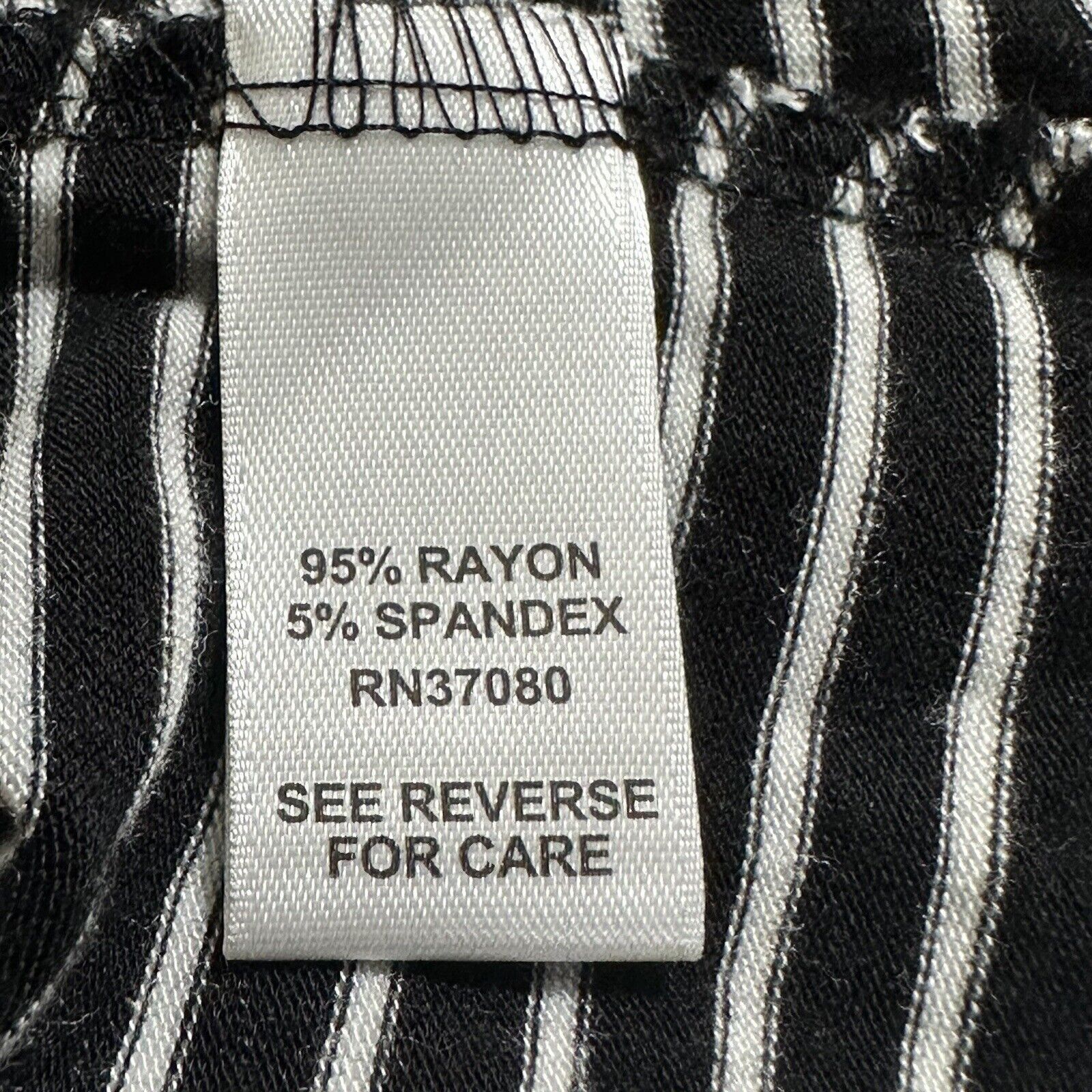 Other Cato 22/24W Lightweight Black White Striped Blouse Top Size 4XL / US 24-26 - 4 Thumbnail