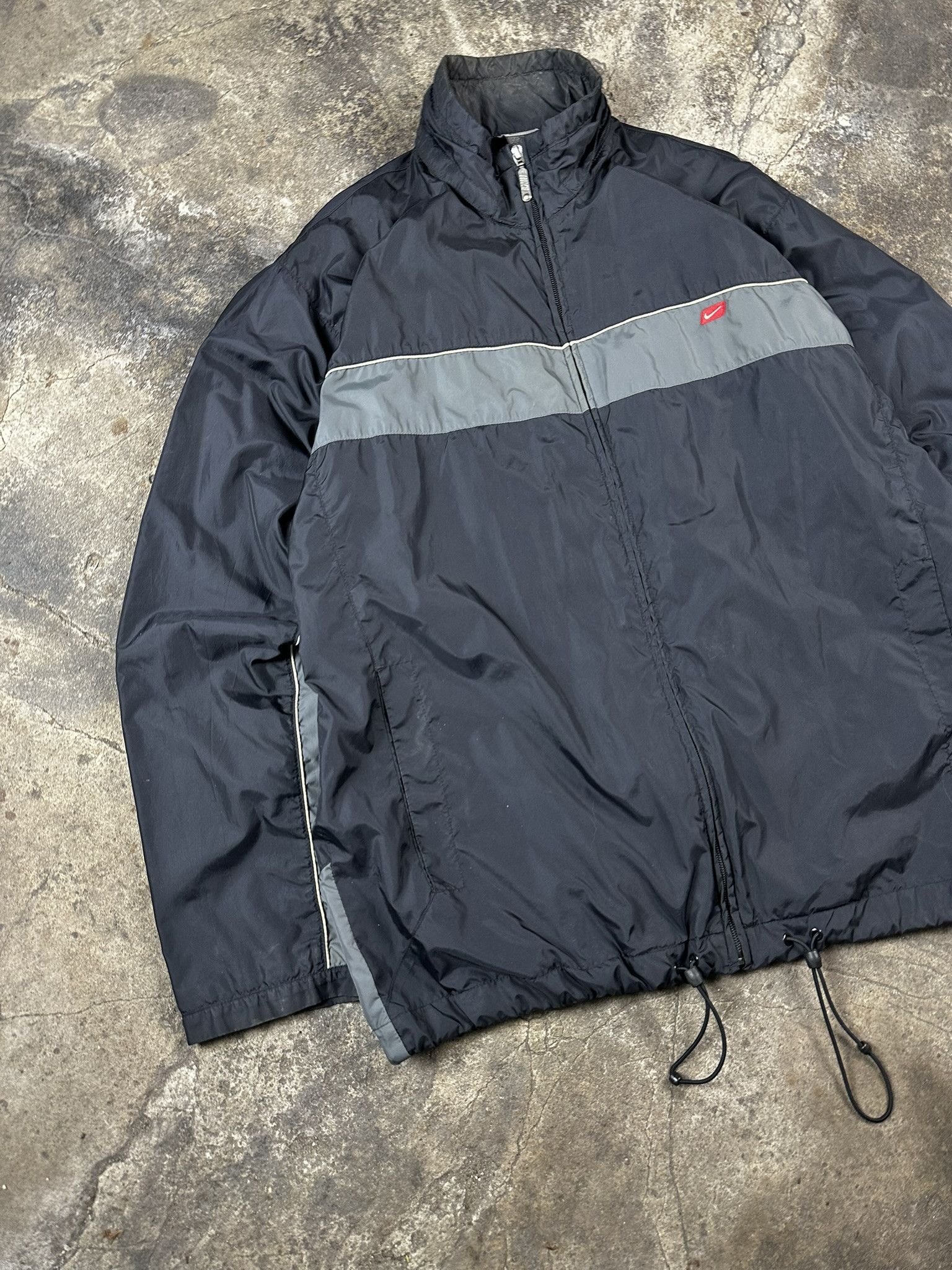 Nike 2000s Nike Nylon Zip Tracksuit Jacket Y2k Vintage 00s Size US XL / EU 56 / 4 - 2 Thumbnail
