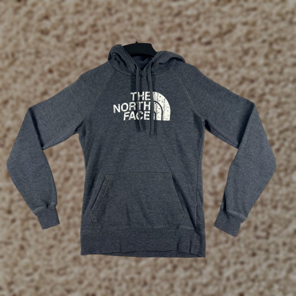The North Face The North Face Hoodie Women Small Gray Pullover Sweatshirt Cotton Blend Hike Camp Size S / US 4 / IT 40 - 1 Thumbnail