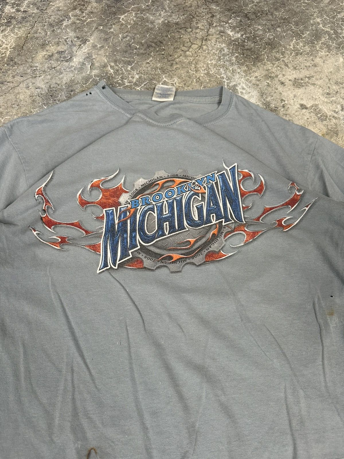Vintage Vintage Thrashed Brooklyn Bikes Flame Tee Size US M / EU 48-50 / 2 - 6 Thumbnail