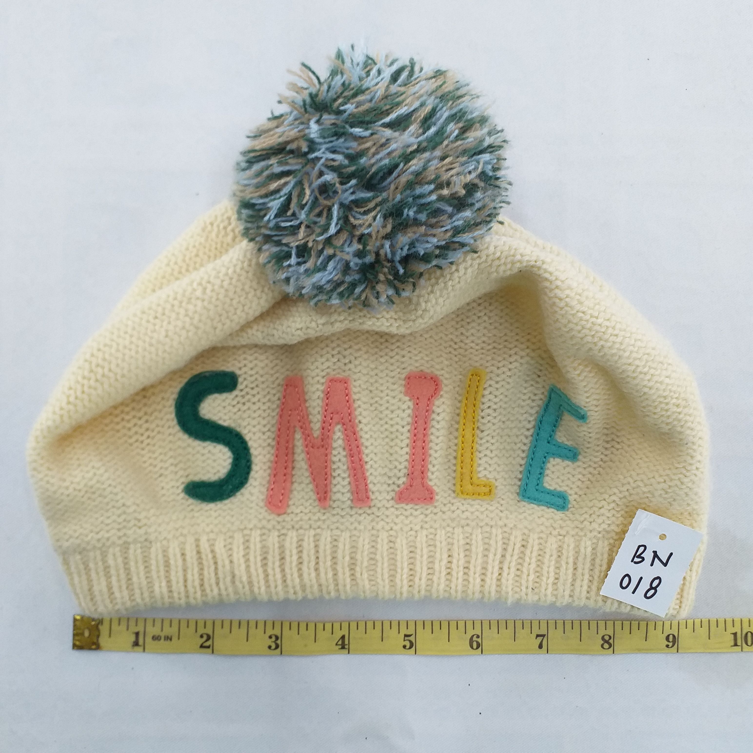 Japanese Brand Colorful Smile Spell out Snow Cap Hat Beanie -BN018 Size ONE SIZE - 3 Thumbnail