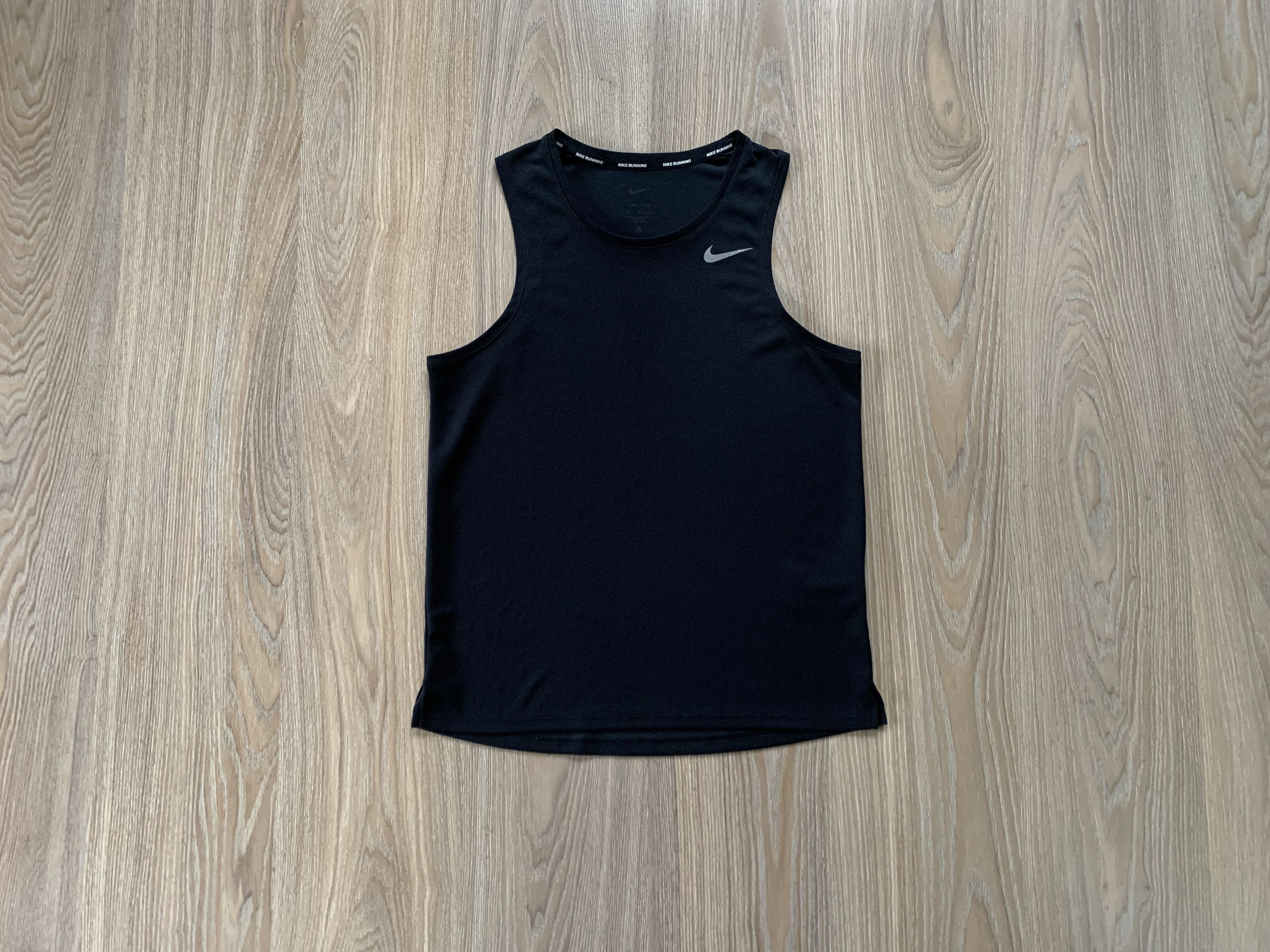 Nike Nike Running Black Tank Top Sleeveless Size US M / EU 48-50 / 2 - 1 Thumbnail