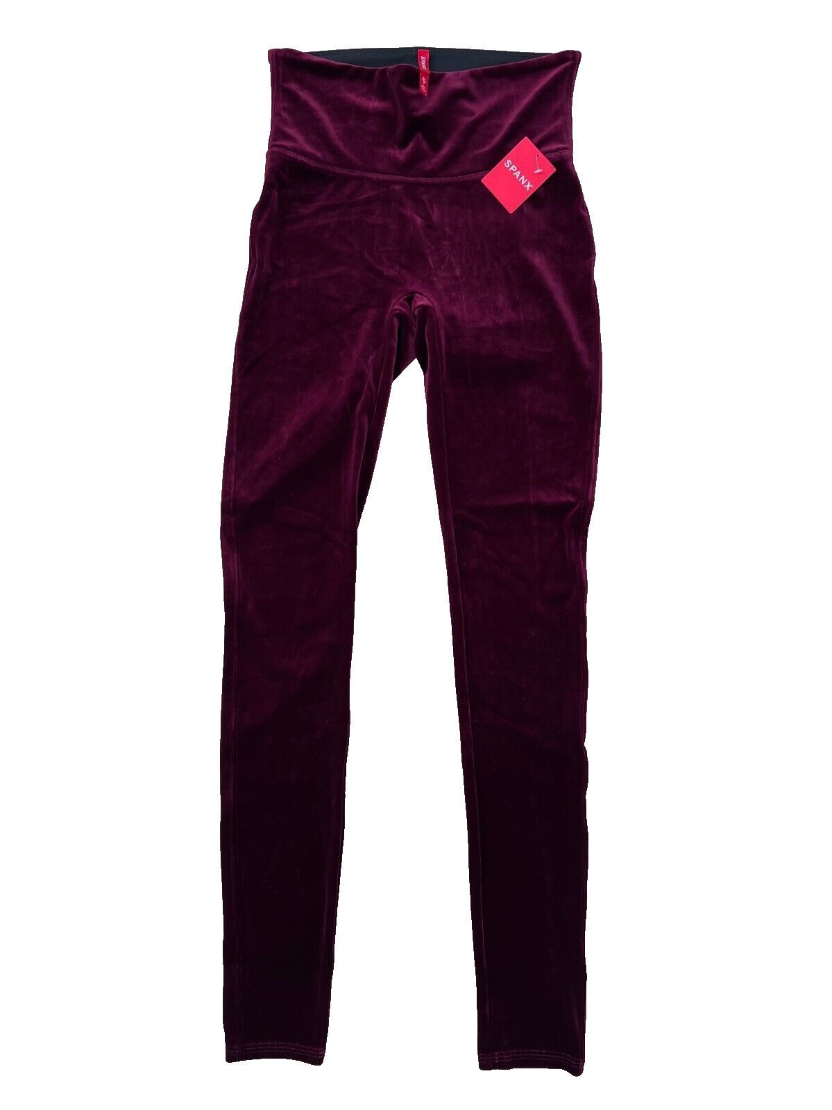 Spanx Spanx 2070 Velour Velvet Leggings Rich Burgundy ( S ) Size 28" / US 6 / IT 42 - 4 Thumbnail