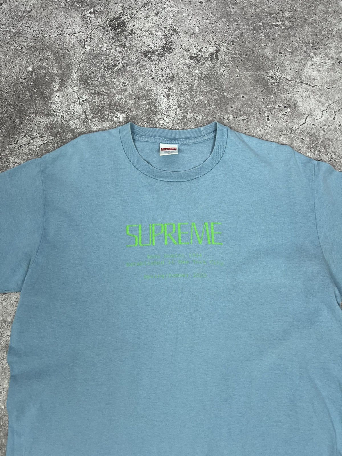 Supreme Supreme Anno Domini Tee Light Blue T-shirt Size US M / EU 48-50 / 2 - 4 Thumbnail