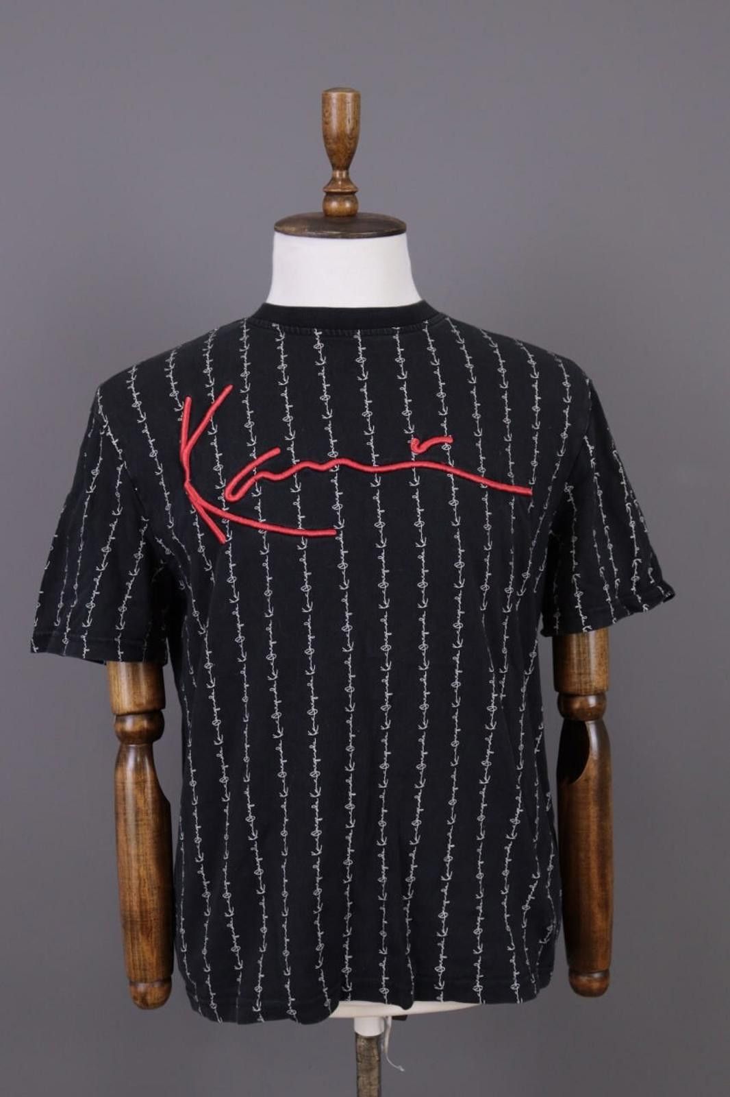 Karl Kani Karl Kani Black Embroidered Rare Summer T-shirt Size S Size US S / EU 44-46 / 1 - 1 Thumbnail