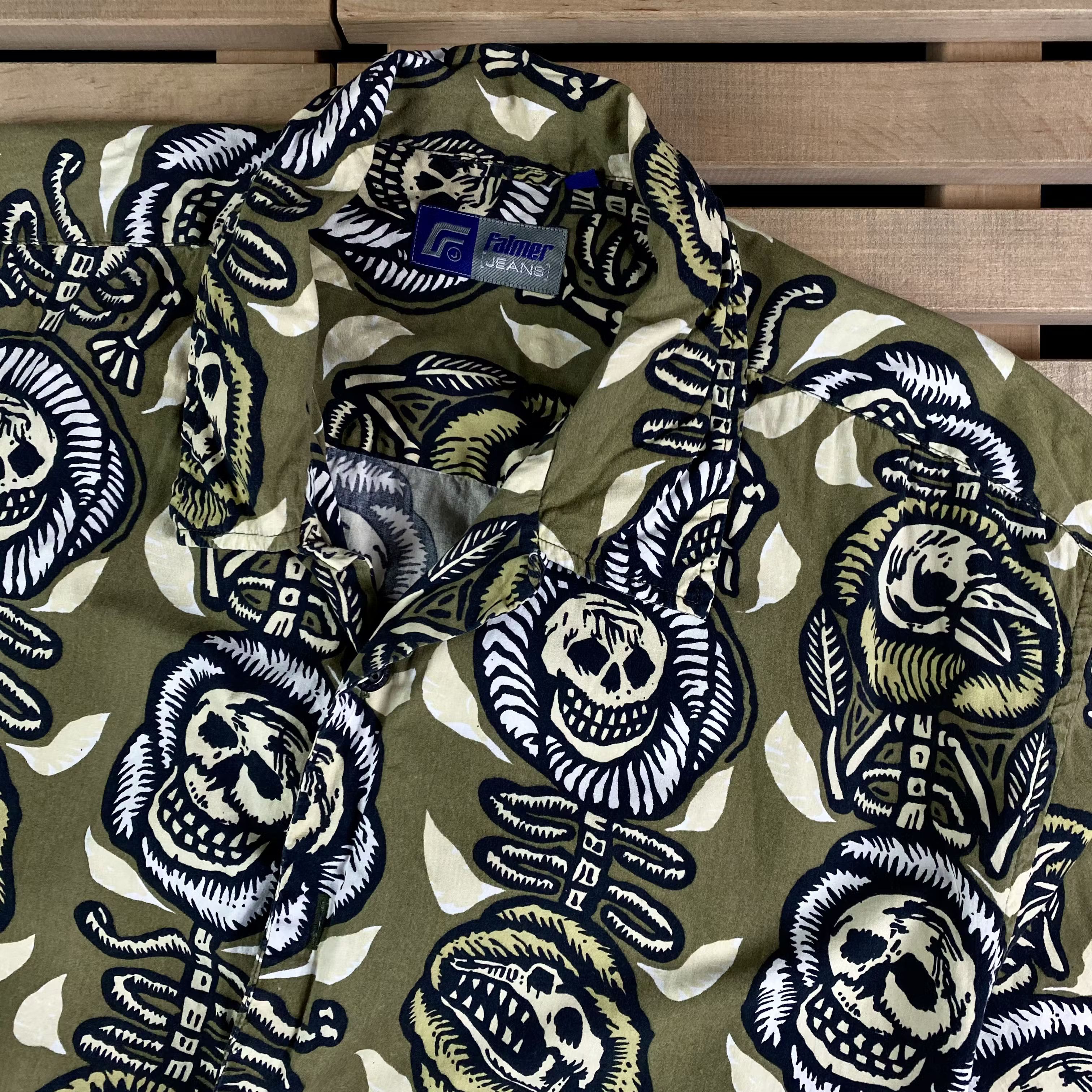 Vintage Mens Crazy Shirt Skeleton Vintage Size L Size US L / EU 52-54 / 3 - 2 Thumbnail