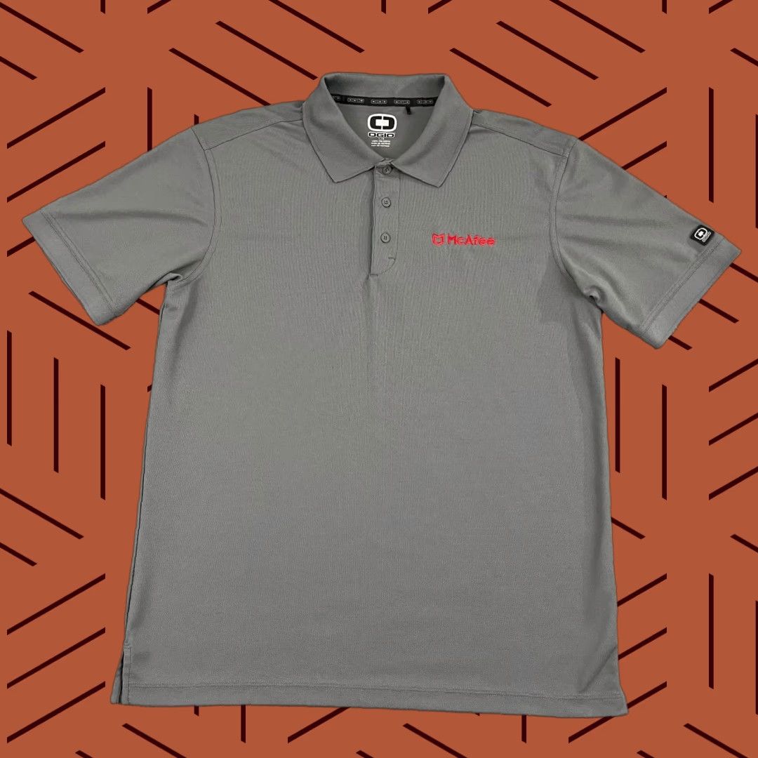 Vintage OGIO Polo Shirt Mens L Gray Employee Work Uniform Golf Sports Logo Shirt Size US L / EU 52-54 / 3 - 1 Thumbnail