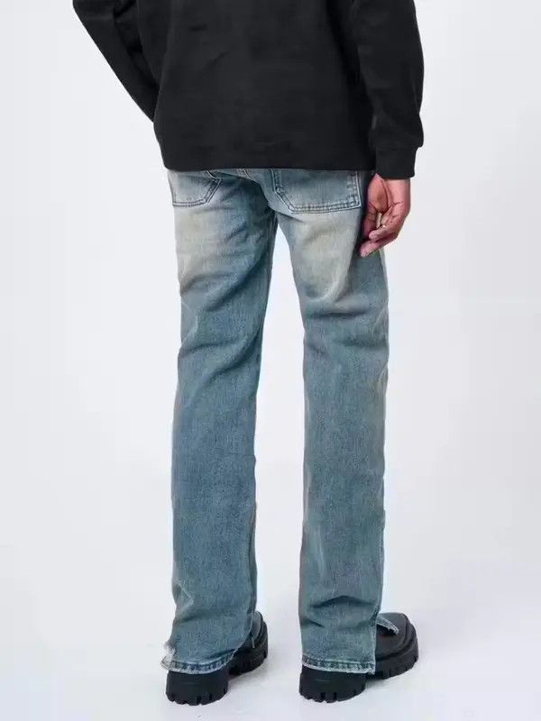 VIBE Ankle Zip Flared Panel Denim Jeans Size US 32 / EU 48 - 3 Thumbnail