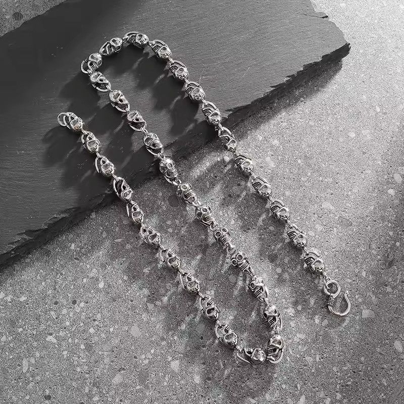 Jewelry Gothic Skulls Pants Chain Size ONE SIZE - 3 Thumbnail