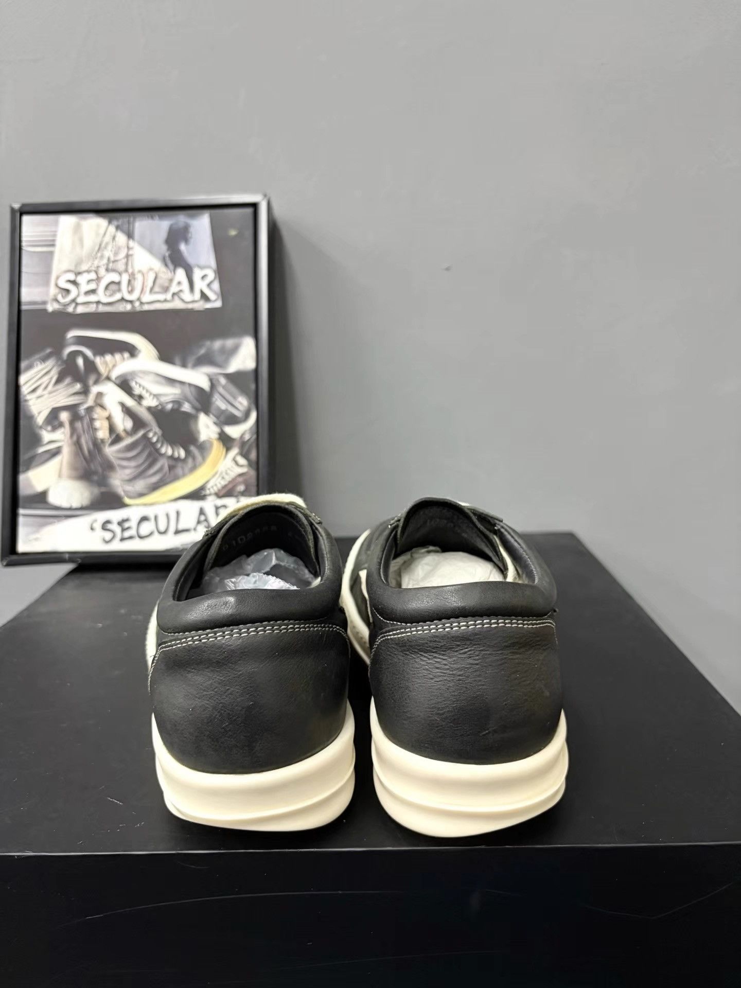 Rick Owens Rick Owens 24SS Leather Low-Top Infringement K34 Size US 7 / IT 37 - 7 Thumbnail