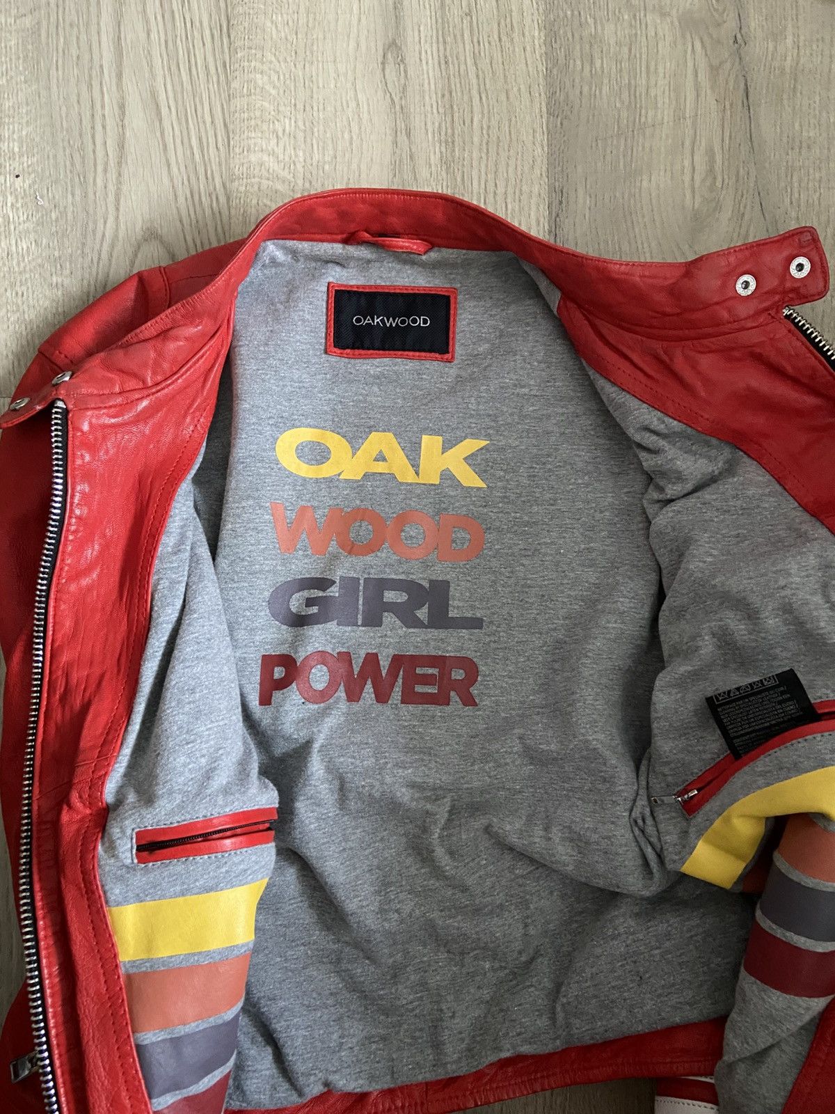 Other Oakwood red Leather Jacket Size S / US 4 / IT 40 - 7 Thumbnail