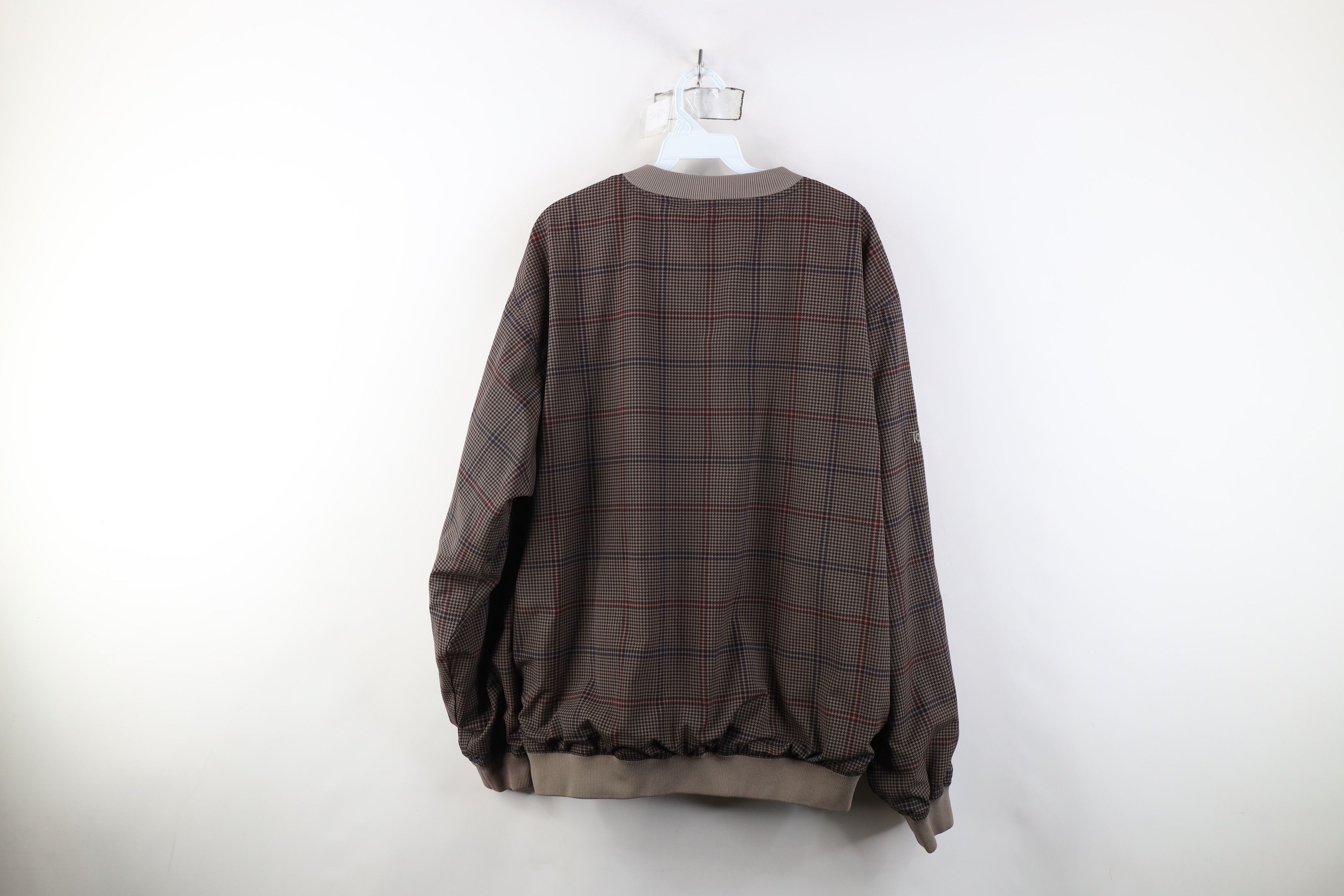 Vintage Vintage 90s Streetwear Houndstooth Pullover Rain Jacket Size US L / EU 52-54 / 3 - 13 Thumbnail