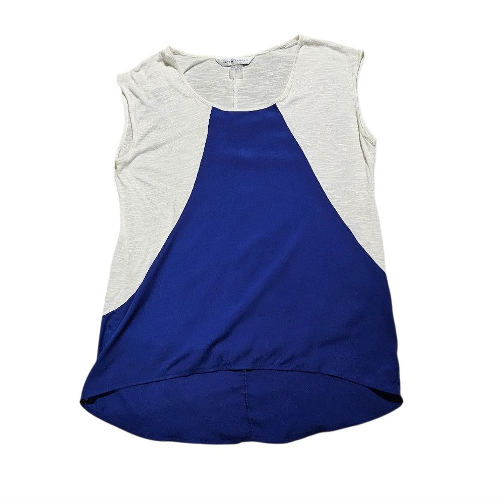 Other Y2K Peter Nygard Colorblock Tank Cobalt Royal Blue White Sm Size S / US 4 / IT 40 - 6 Thumbnail