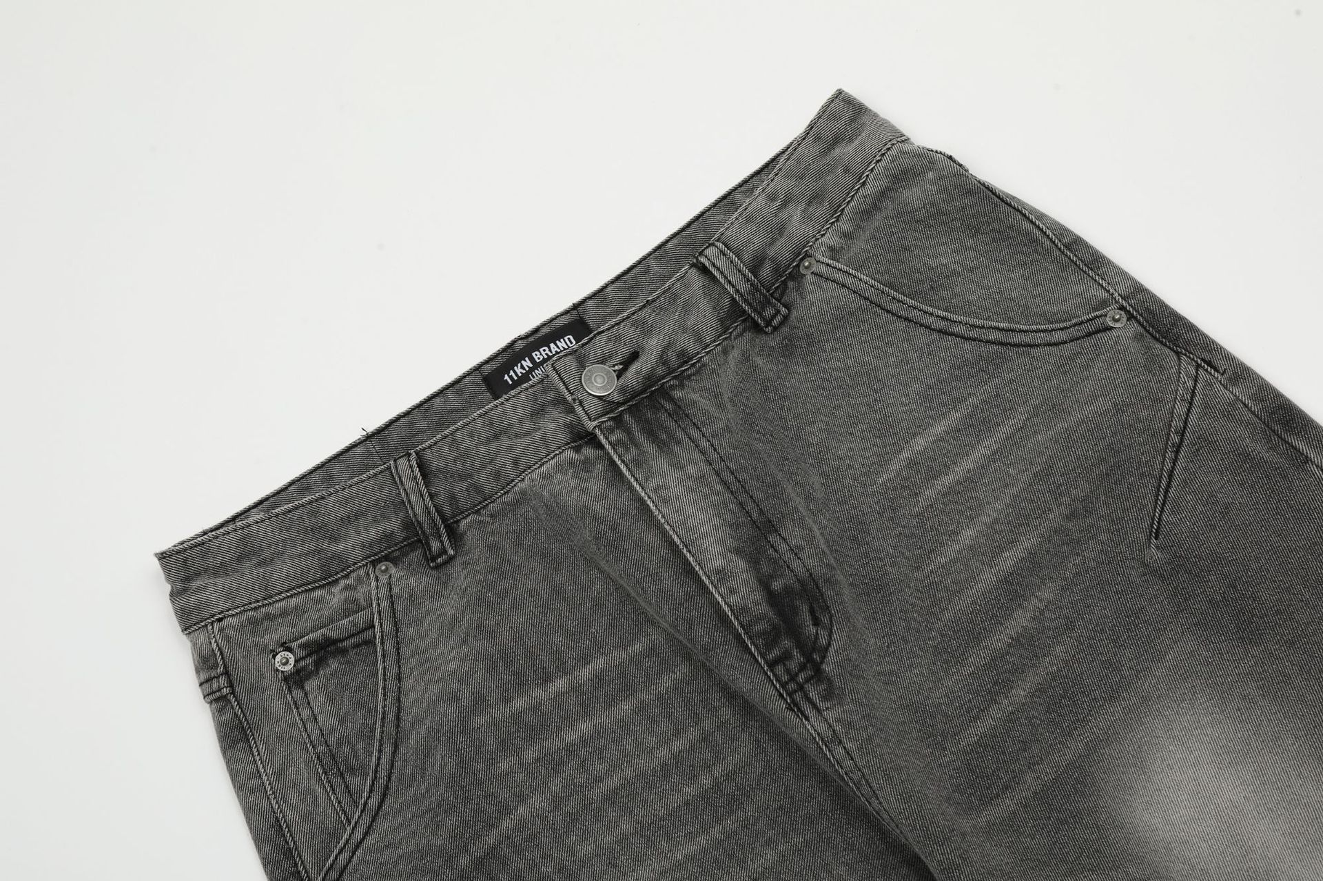 Japanese Brand × Jean American retro men's street washed straight flared jeans Size US 32 / EU 48 - 3 Thumbnail