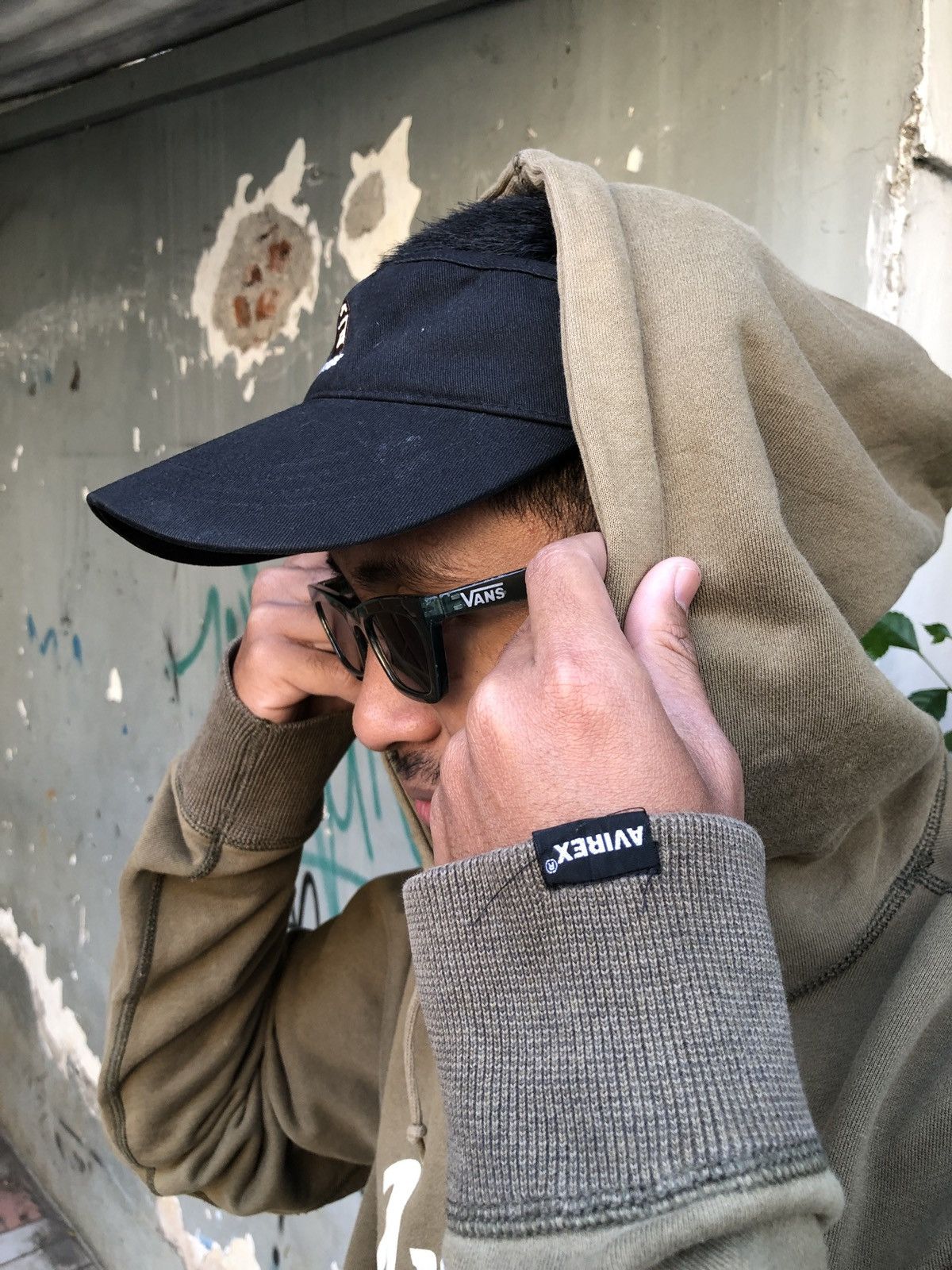 Avirex × Vintage Vtg AVIREX HOODIE MILITARY Size US XL / EU 56 / 4 - 4 Thumbnail