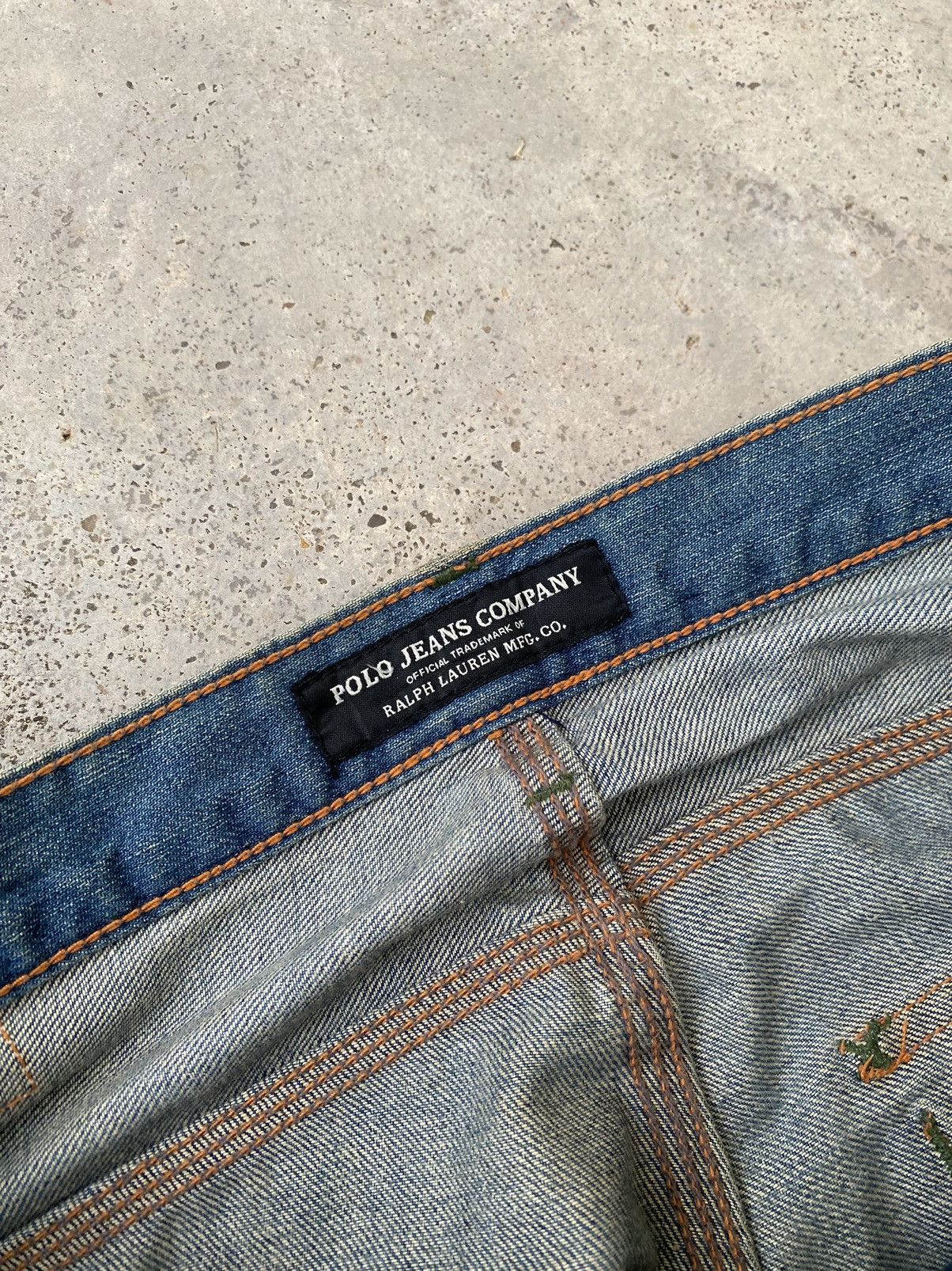 Polo Ralph Lauren Vintage Polo Ralph Lauren Double Knee Baggy Jeans rrl style Size US 36 / EU 52 - 8 Thumbnail