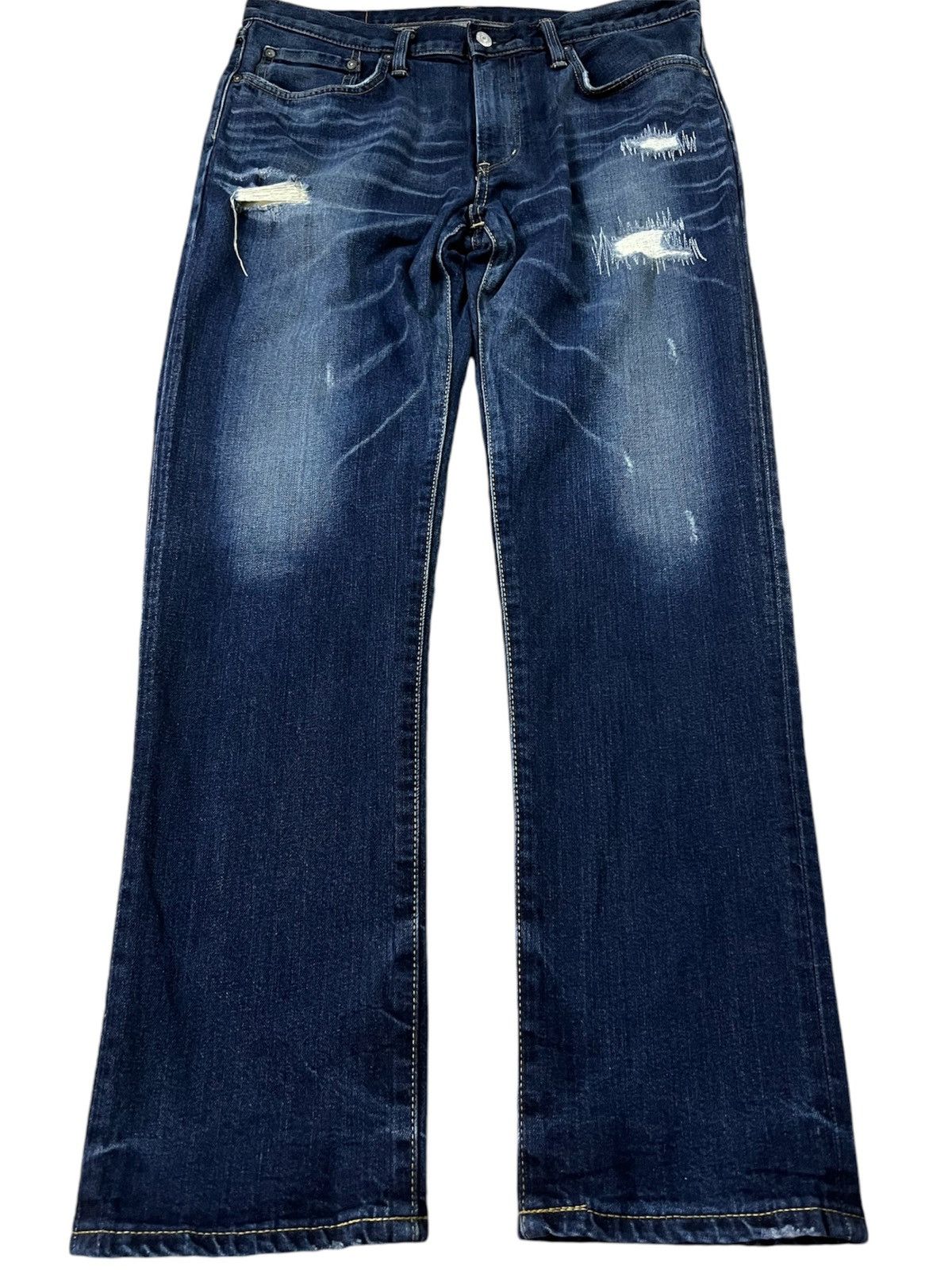 Edwin × If Six Was Nine VINTAGE EDWIN WHITE TAG DISTRESSED JEANS VERY RARE Size US 34 / EU 50 - 1 Thumbnail