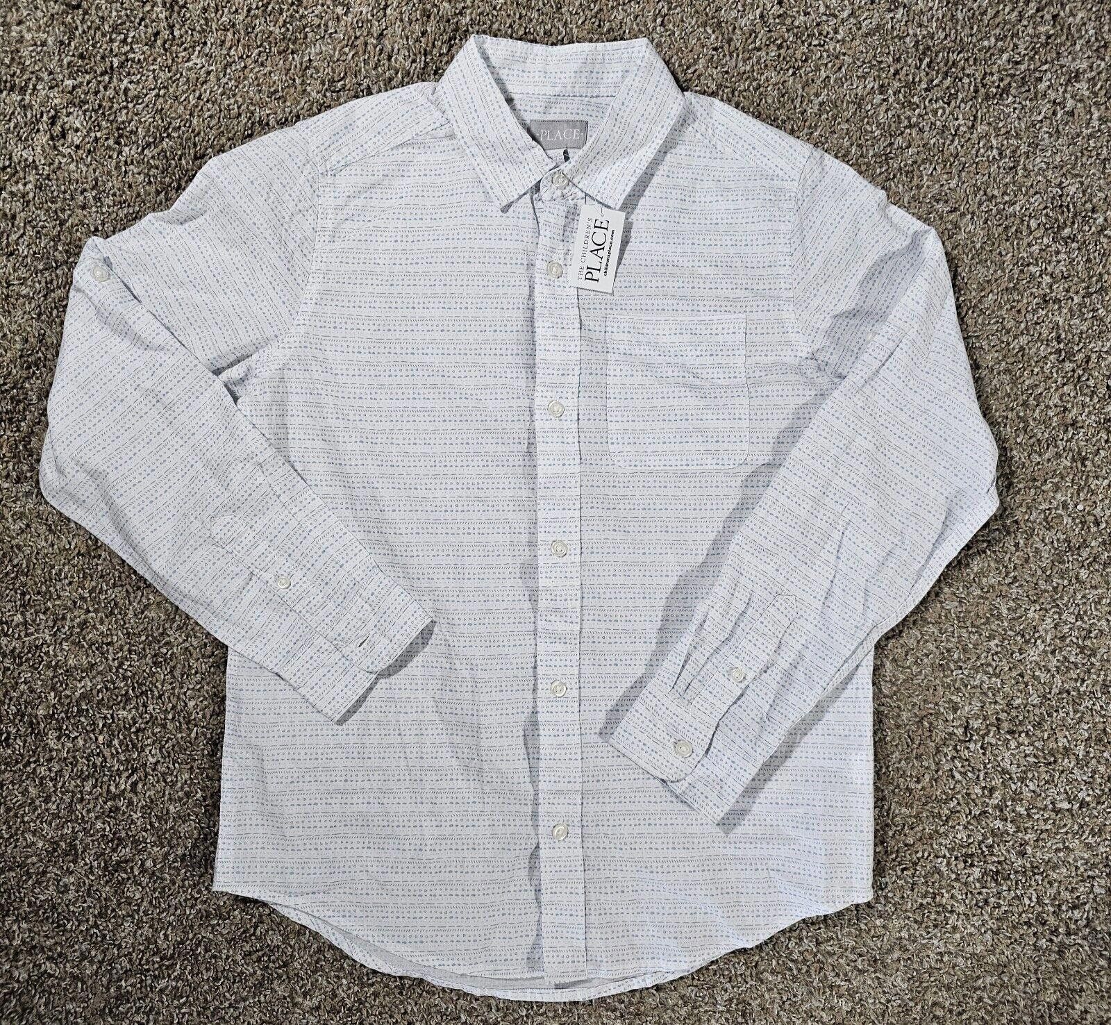 Designer Children's Place Shirt Boys Size XL 14 White Button Up NWT Size US XXS / EU 40 - 1 Thumbnail