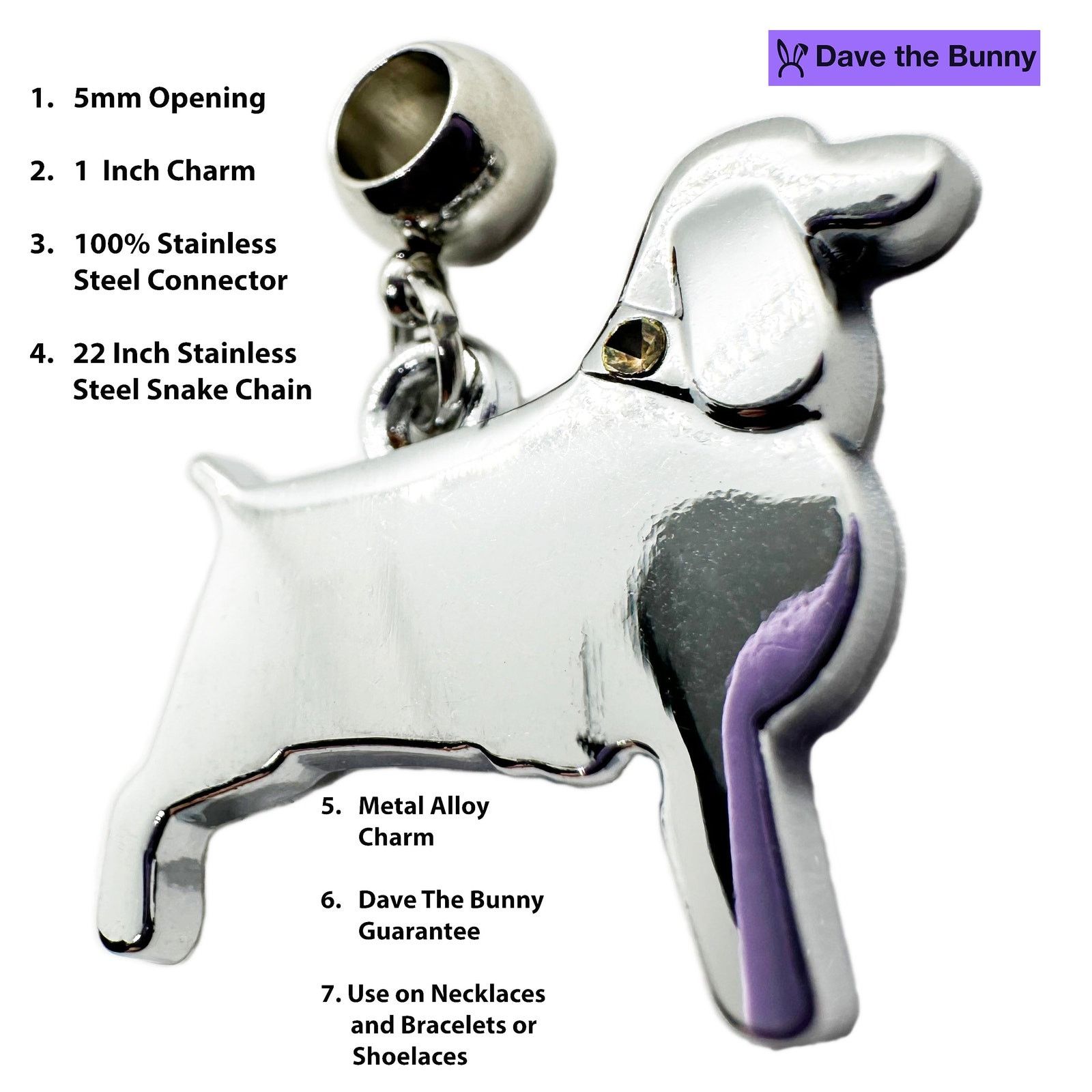 & Other Stories Beagle Necklace for Women - Dog Necklace for Pet Lovers Size ONE SIZE - 2 Thumbnail