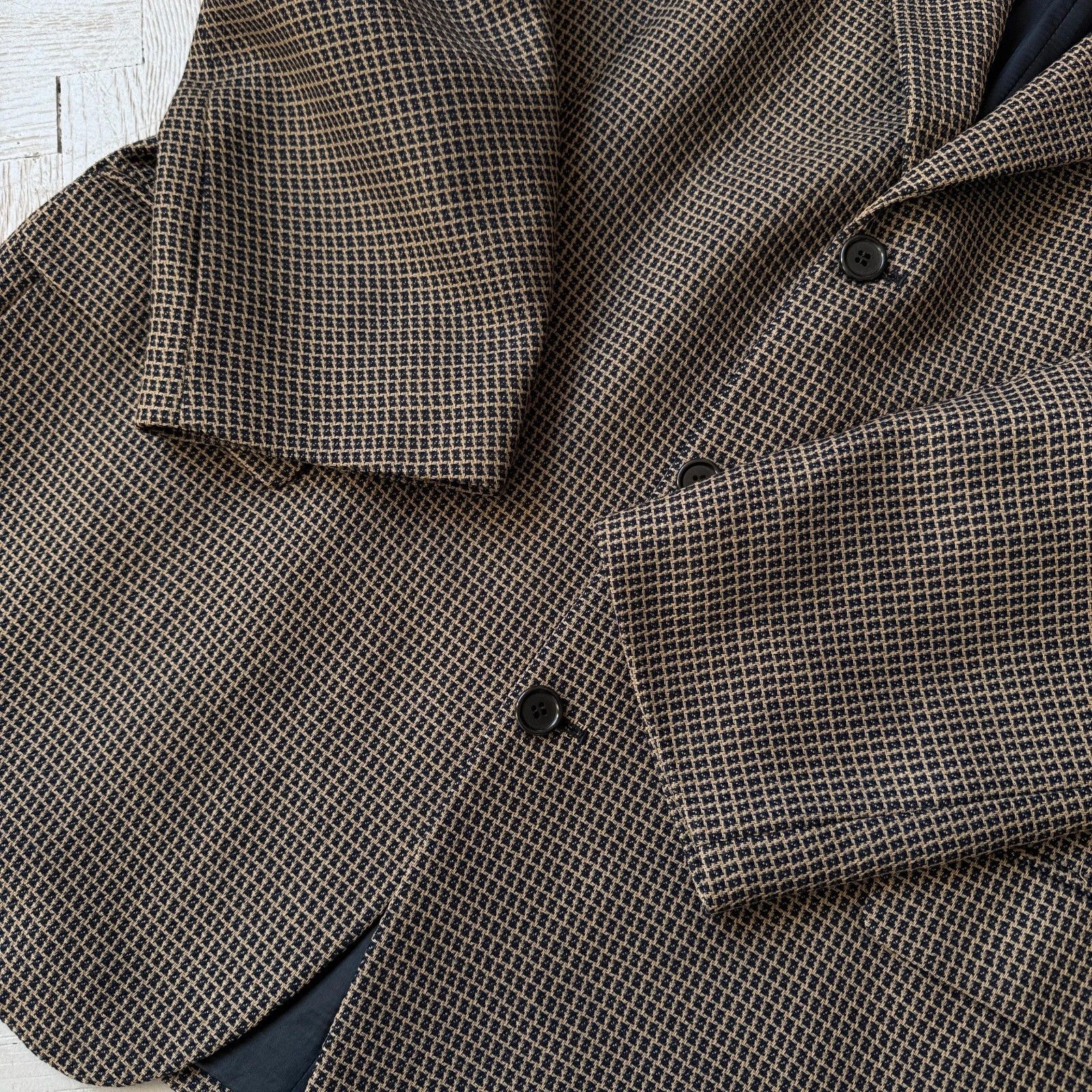 Marks & Spencer Vintage Preppy Classic Wool Check Blazer Jacket Elegant Size US XL / EU 56 / 4 - 5 Thumbnail