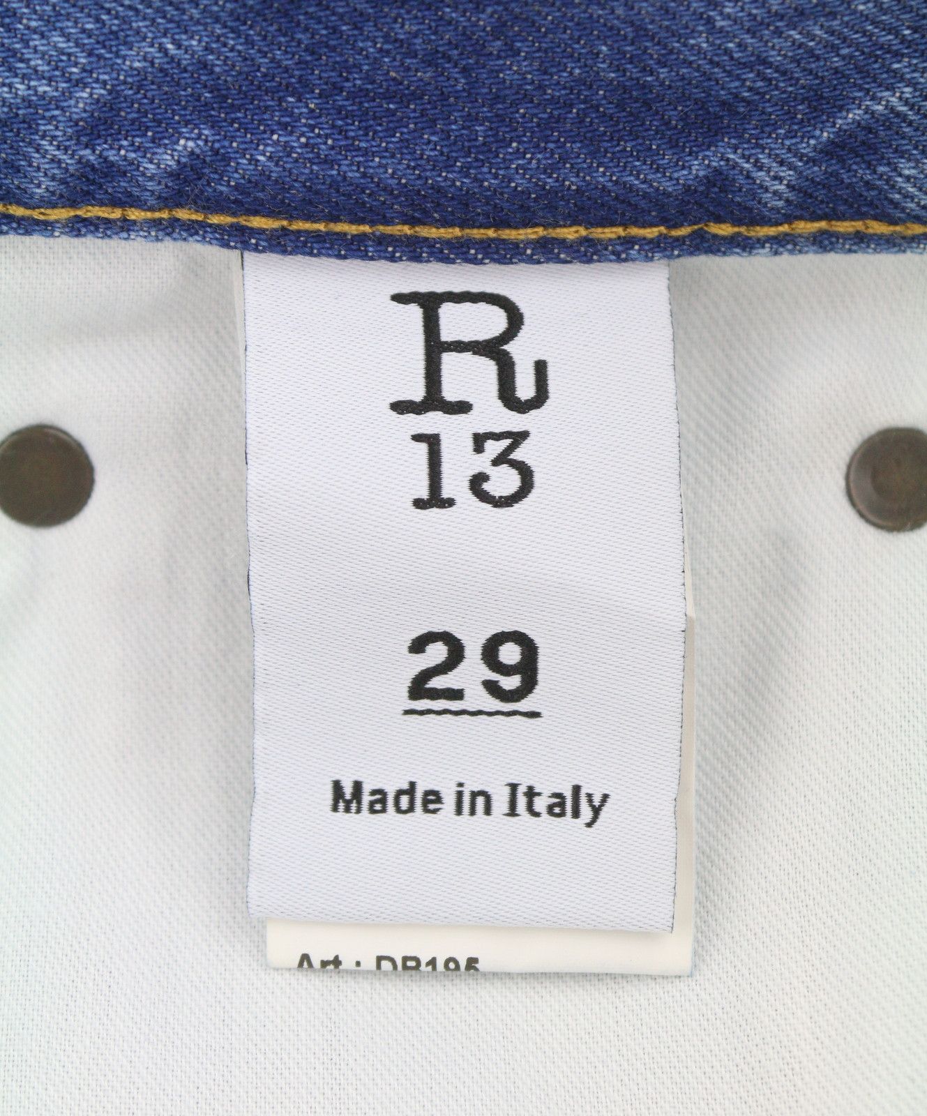R13 BOYFRIEND 29 Jasper Cropped Blue Jeans 90046 Size 29" - 9 Thumbnail