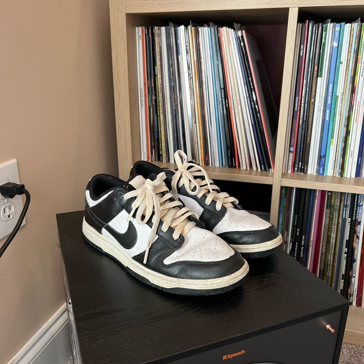 Nike Nike Dunk Low Panda - Cream Laces Size US 10 / EU 43 - 1 Thumbnail