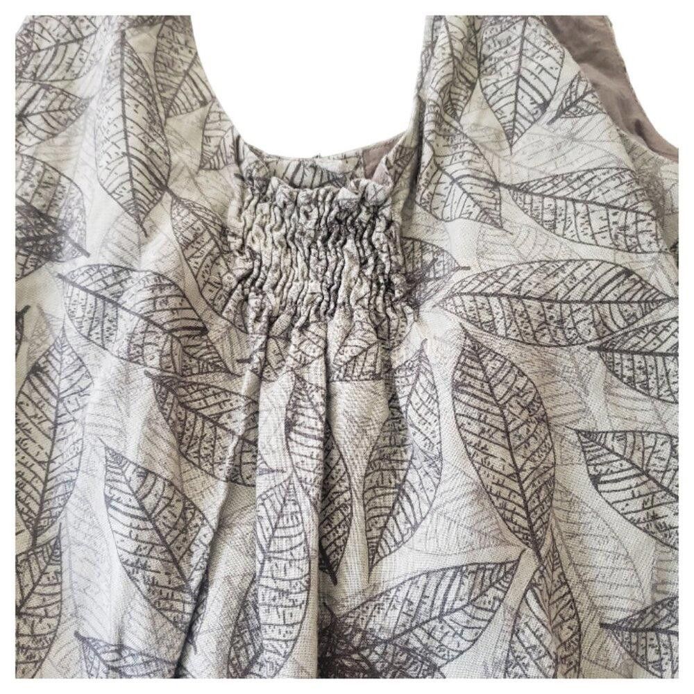 Forever 21 CT401 xxi Linen Sleeveless Romper S/P Size 28" / US 6 / IT 42 - 5 Thumbnail