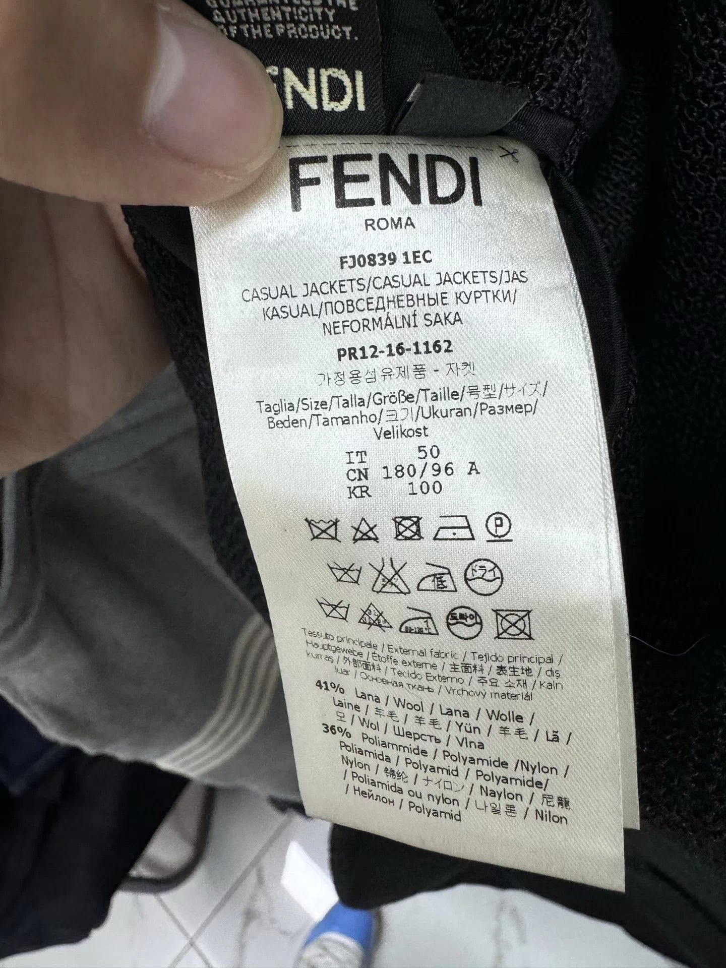 Fendi Fendi Linen Couture Blazer 50 Size 50S - 6 Thumbnail