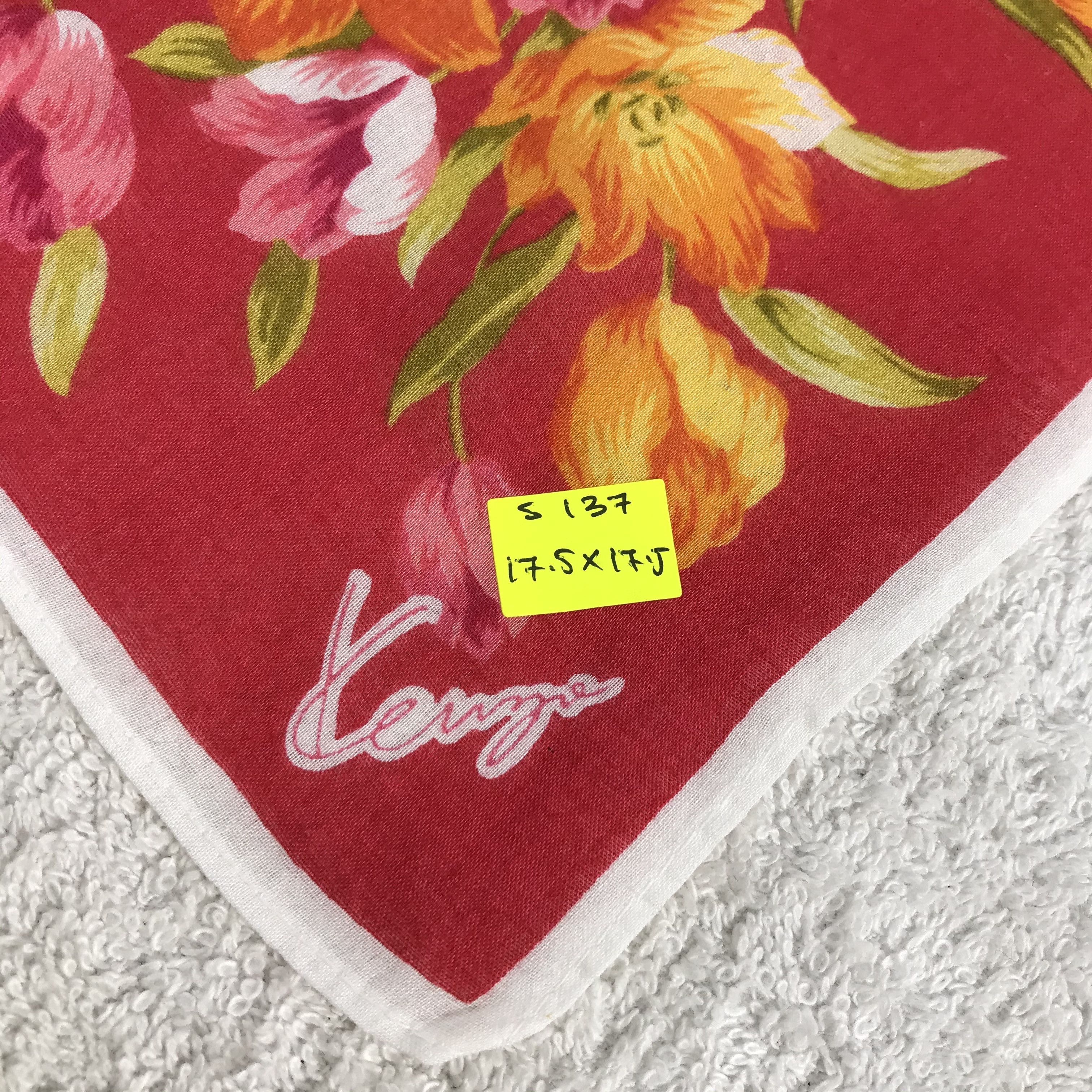Kenzo × Vintage Kenzo Bandana / Handkerchief / Neckerchief - S137 Size ONE SIZE - 5 Thumbnail