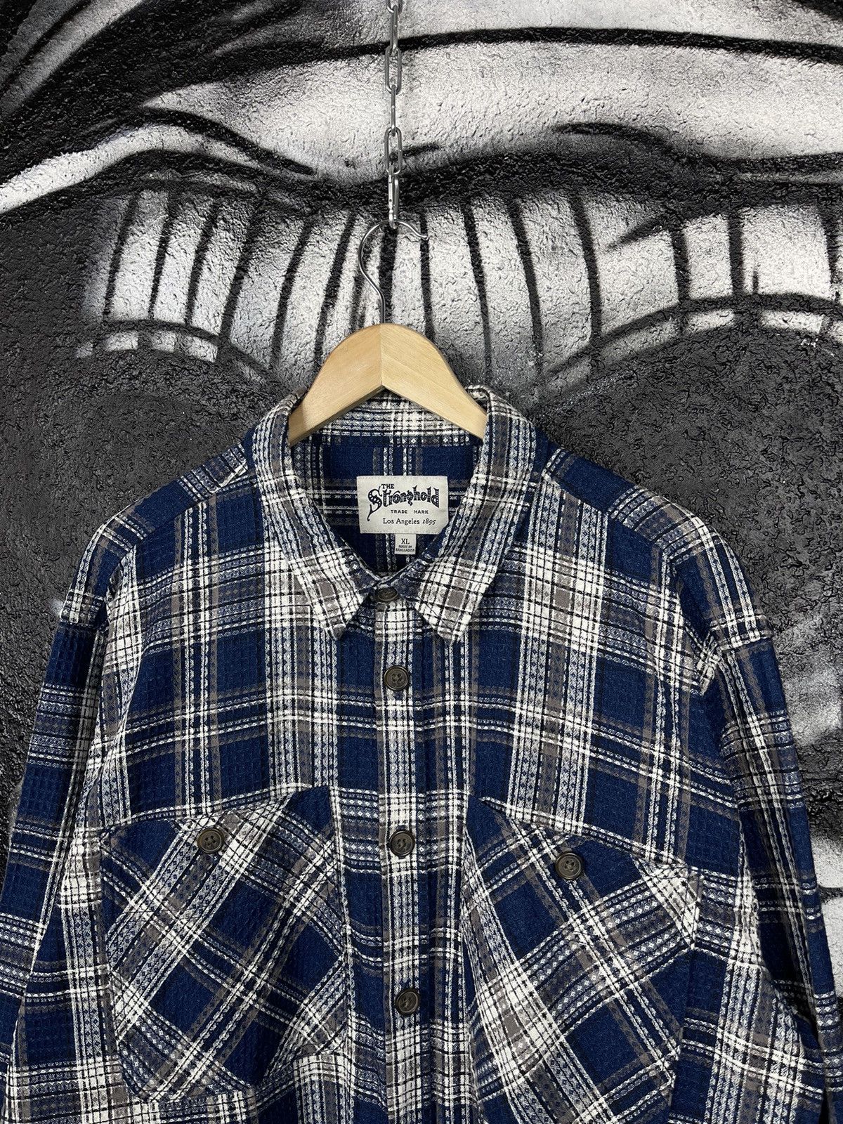 The Stronghold The Stronghold Plaid Knit Overshoot Shirt Men’s Size XL Size US L / EU 52-54 / 3 - 5 Thumbnail