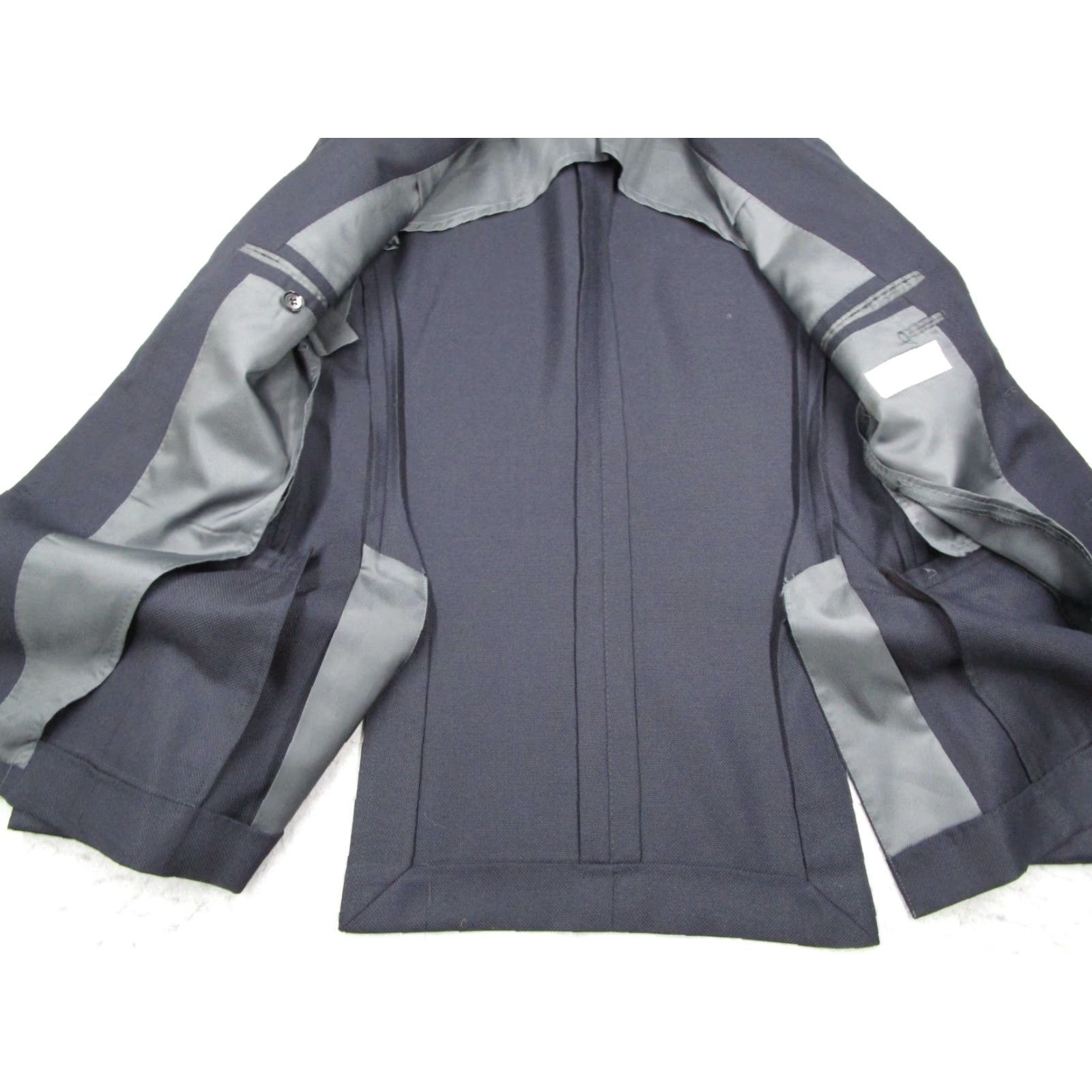 Vintage Edifice Une Proposition De L'elegance Blazer Men 44 Blue Mohair Silk Wool Blend 2-Button Notch Lapel Double-Vented Regular Fit Japan Size 44R - 3 Thumbnail