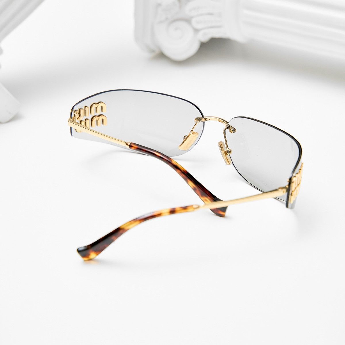 Miu Miu MIU MIU 0MU A51S 5AK50K SUNGLASSES Size ONE SIZE - 7 Thumbnail