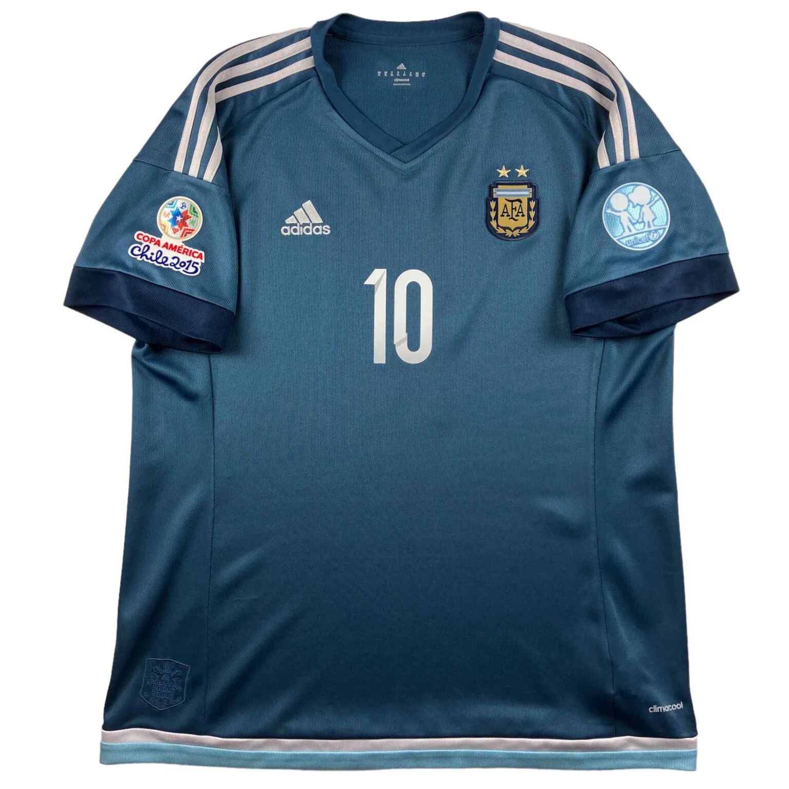 Adidas Adidas Argentina 2015-17 away Lionel Messi football shirt XL Size US XL / EU 56 / 4 - 2 Thumbnail