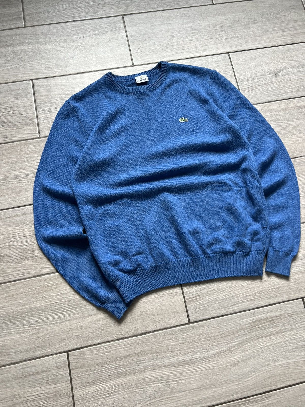Lacoste Vintage Lacoste Blue Sweater Jumper Retro 90s Size US M / EU 48-50 / 2 - 1 Thumbnail