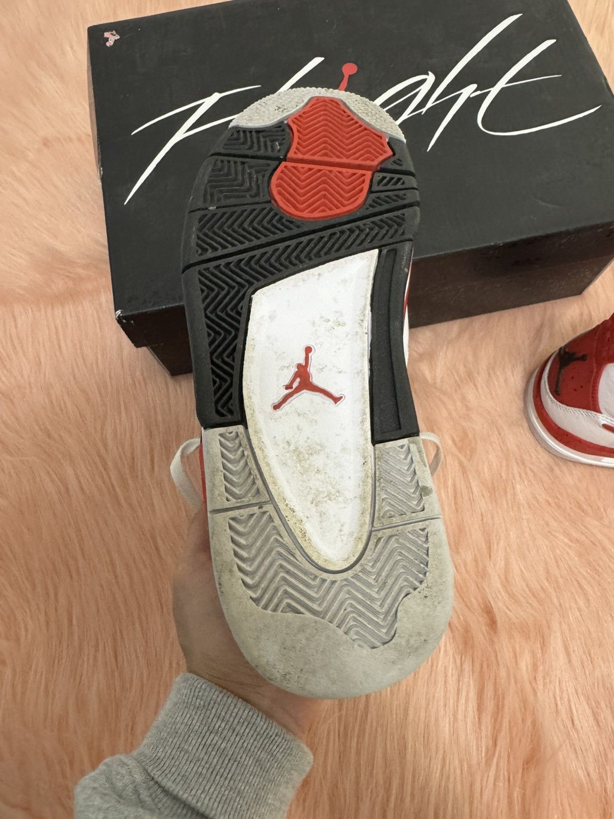 Jordan Brand Jordan 4 Retro Red Cement Size US 8 / EU 41 - 4 Thumbnail