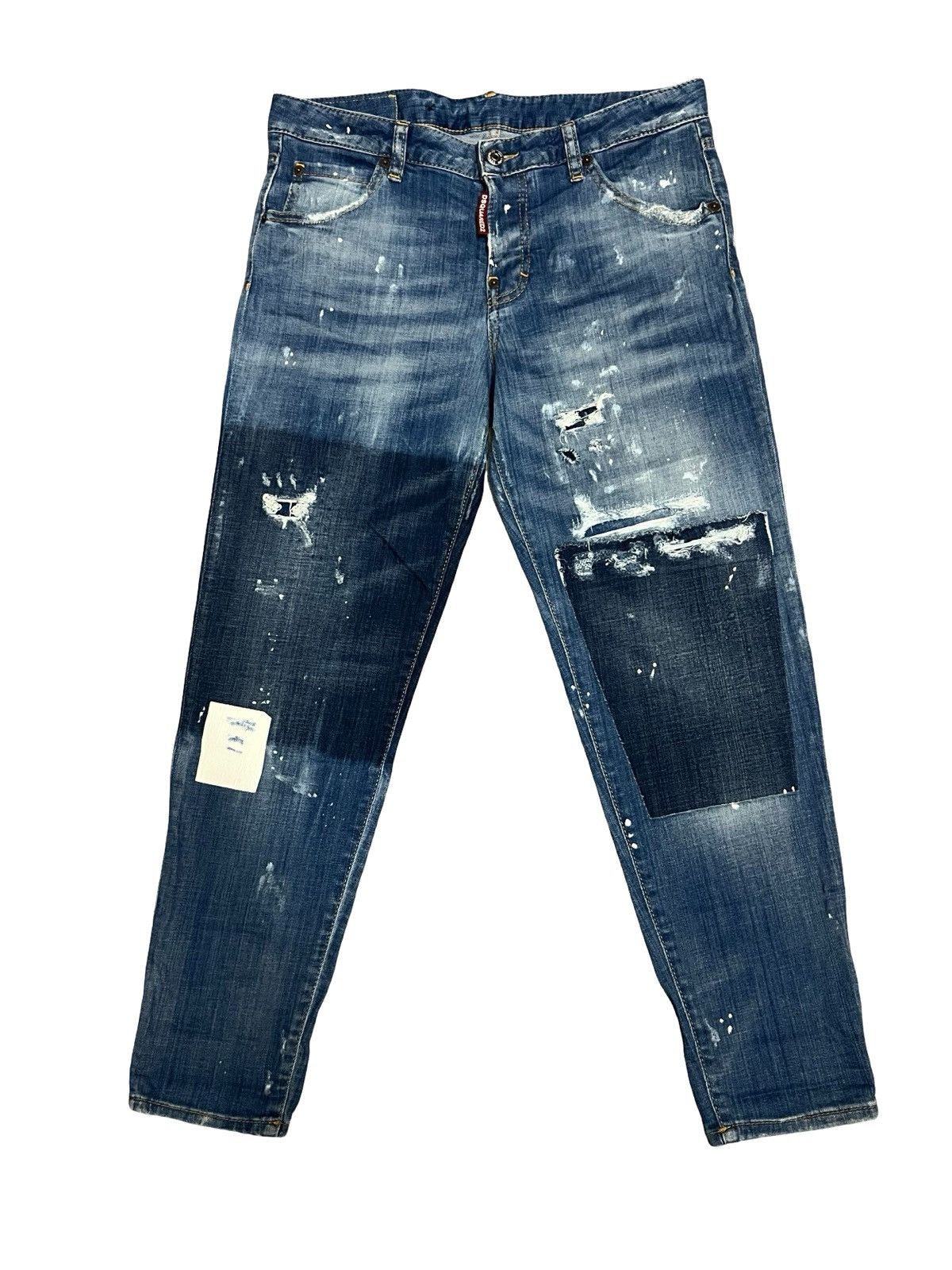 Dsquared2 Dsquared2 distressed blue stretch-cotton jeans Size US 40 / EU 56 - 1 Thumbnail