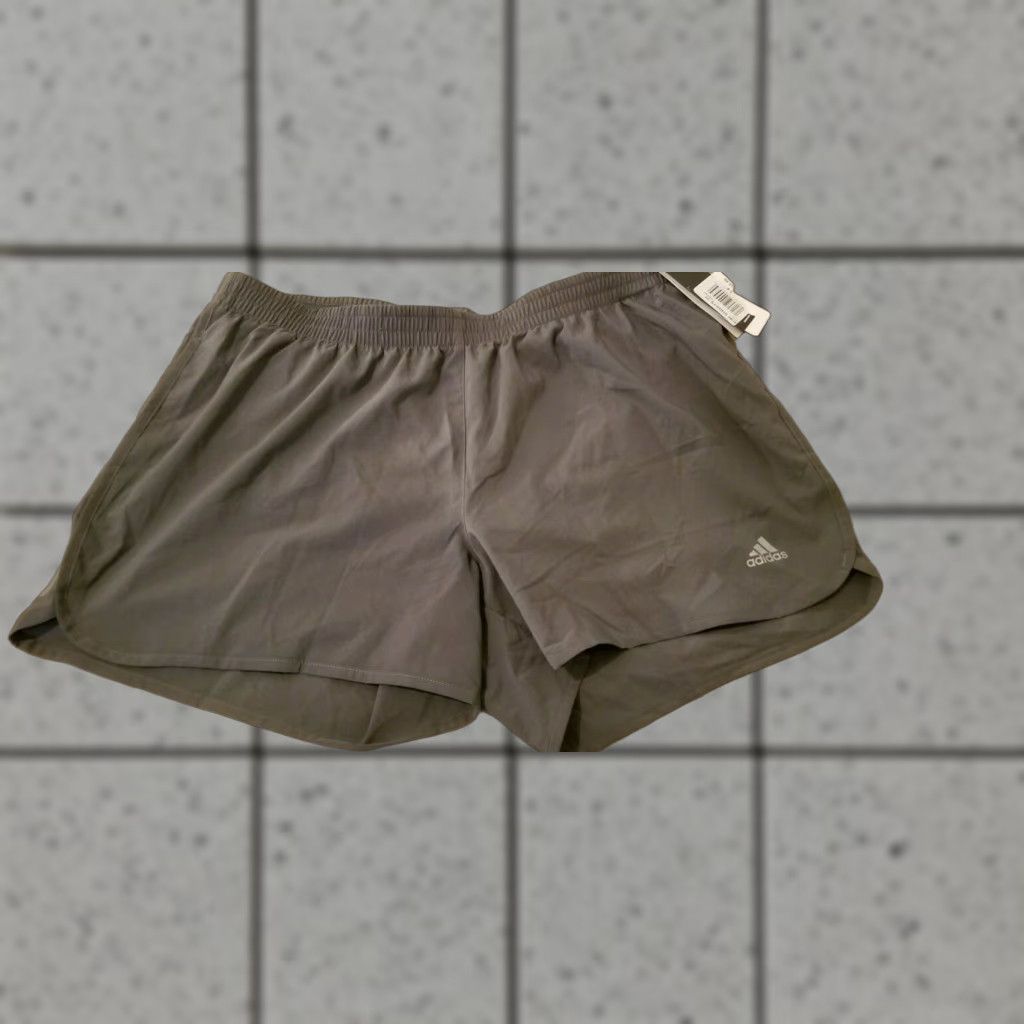 Adidas Womens adidas Shorts XL Athletic Grey Gray Workout Gym Activewear Womens XL adidas Shorts Gray Size 40" / US 18 - 1 Thumbnail