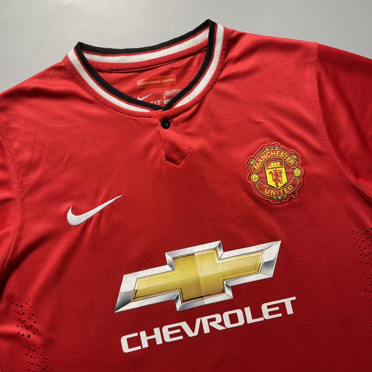 Nike × Vintage MAN UNITED NIKE 2014/2015 FOOTBALL HOME JERSEY #26 KAGAWA Size US M / EU 48-50 / 2 - 4 Thumbnail