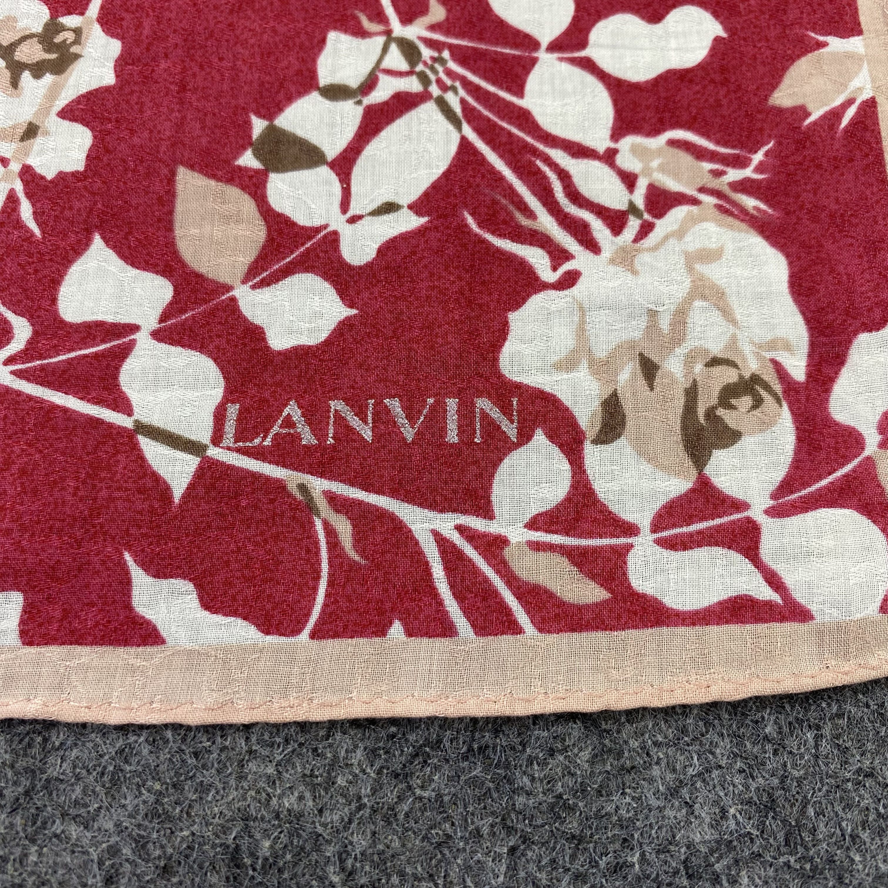 Lanvin Lanvin Handkerchief Neckerchief Bandana-B1885 Size ONE SIZE - 7 Thumbnail