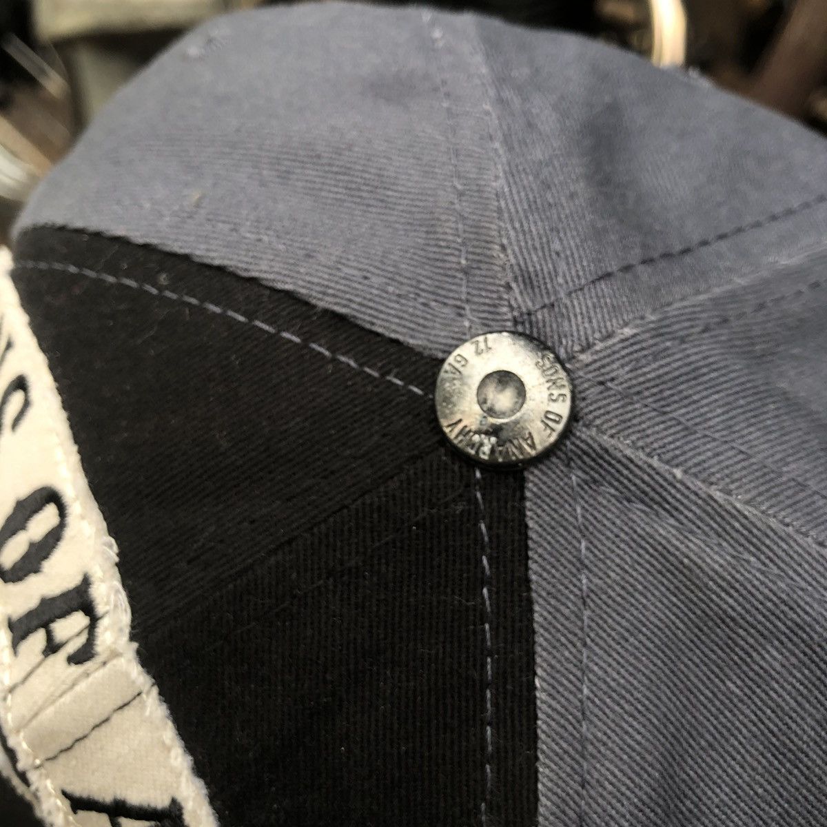 Vintage 🔥RARE🔥 Vintage Son Of Anarchy Big Logo Embroidery Hat Size ONE SIZE - 5 Thumbnail