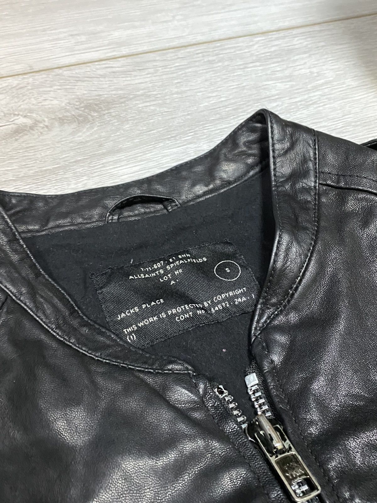Allsaints Allsaints Spitalfields bomber Leather Jacket zip Size US S / EU 44-46 / 1 - 3 Thumbnail
