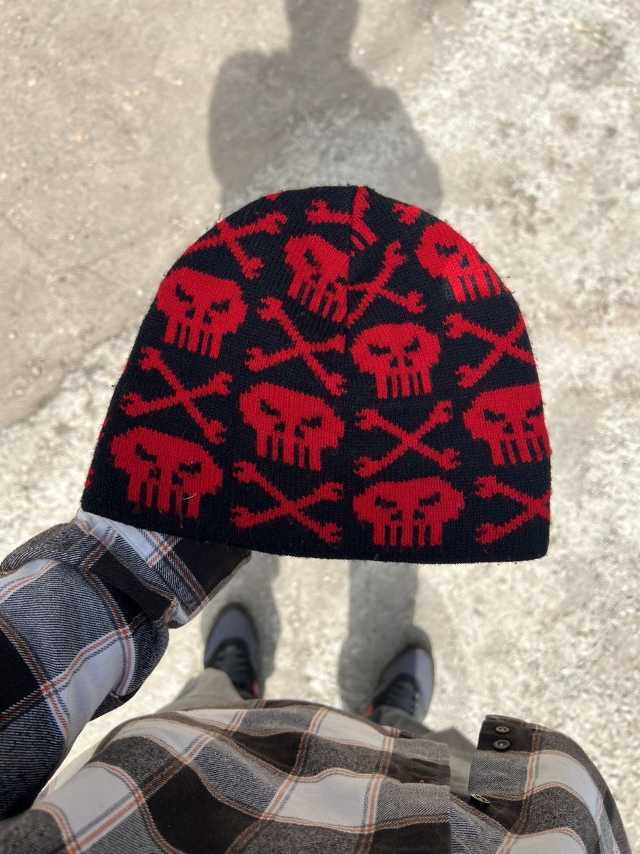 Vintage VERY RARE SKULL MONOGRAM HATS DESIGNER JAPAN STYLE Y2K SK8 Size ONE SIZE - 1 Thumbnail